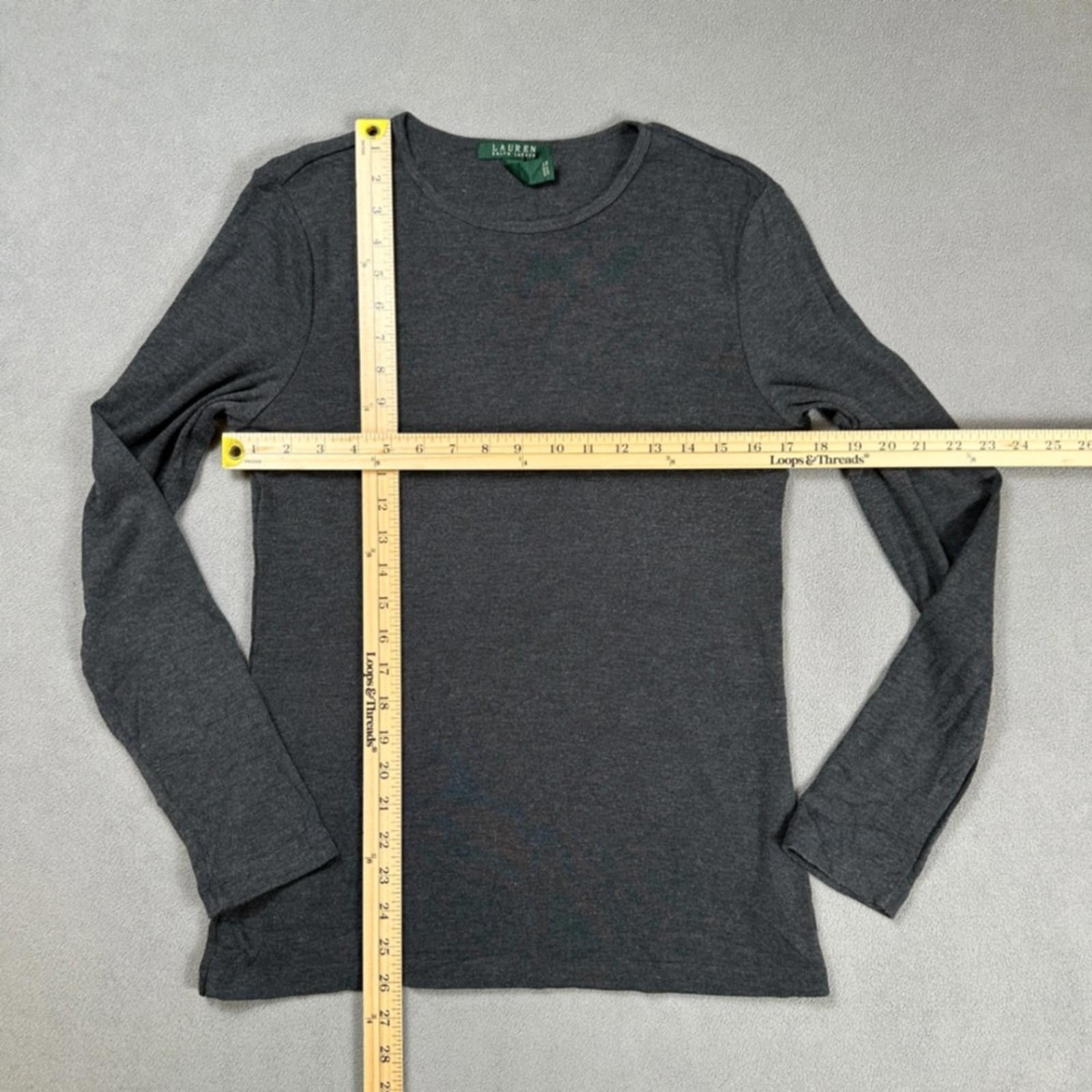 Lauren Ralph Lauren Lauren Ralph Lauren Womens Long Sleeve T Shirt Top Large Size L / US 10 / IT 46 - 2 Thumbnail