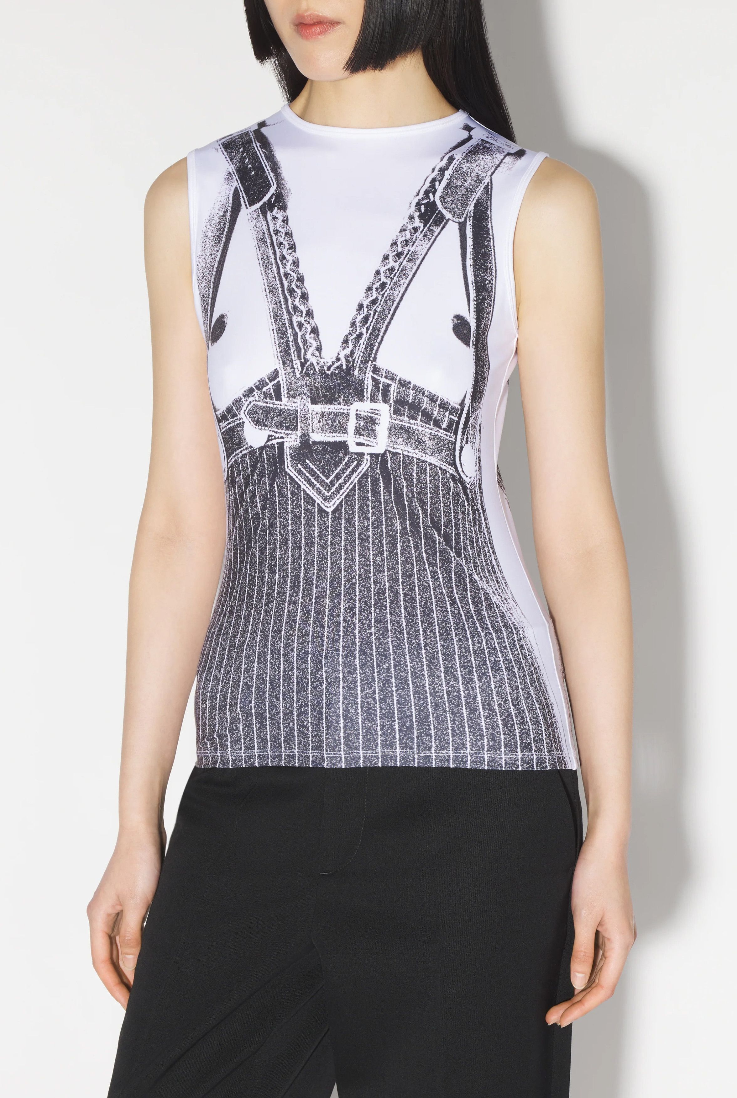 Jean Paul Gaultier Jean Paul Gaultier Madonna Harness print tank top Size XS / US 0-2 / IT 36-38 - 6 Thumbnail