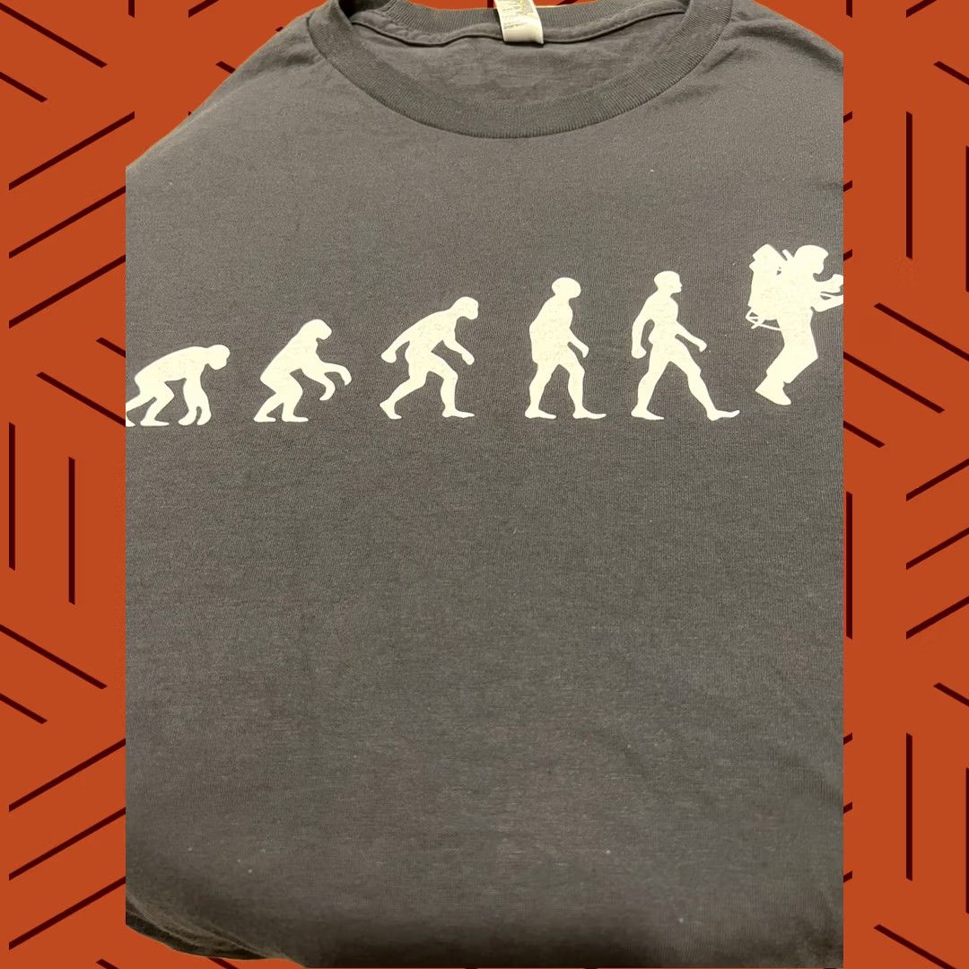American Apparel NWOT Rare Alphabet GOOGLEX Ape To Man w/ Jetpack Evolution Shirt Medium Gray Adult Unisex Graphic Tee Astro Boy Google American Apparel 2010s Size US M / EU 48-50 / 2 - 1 Thumbnail