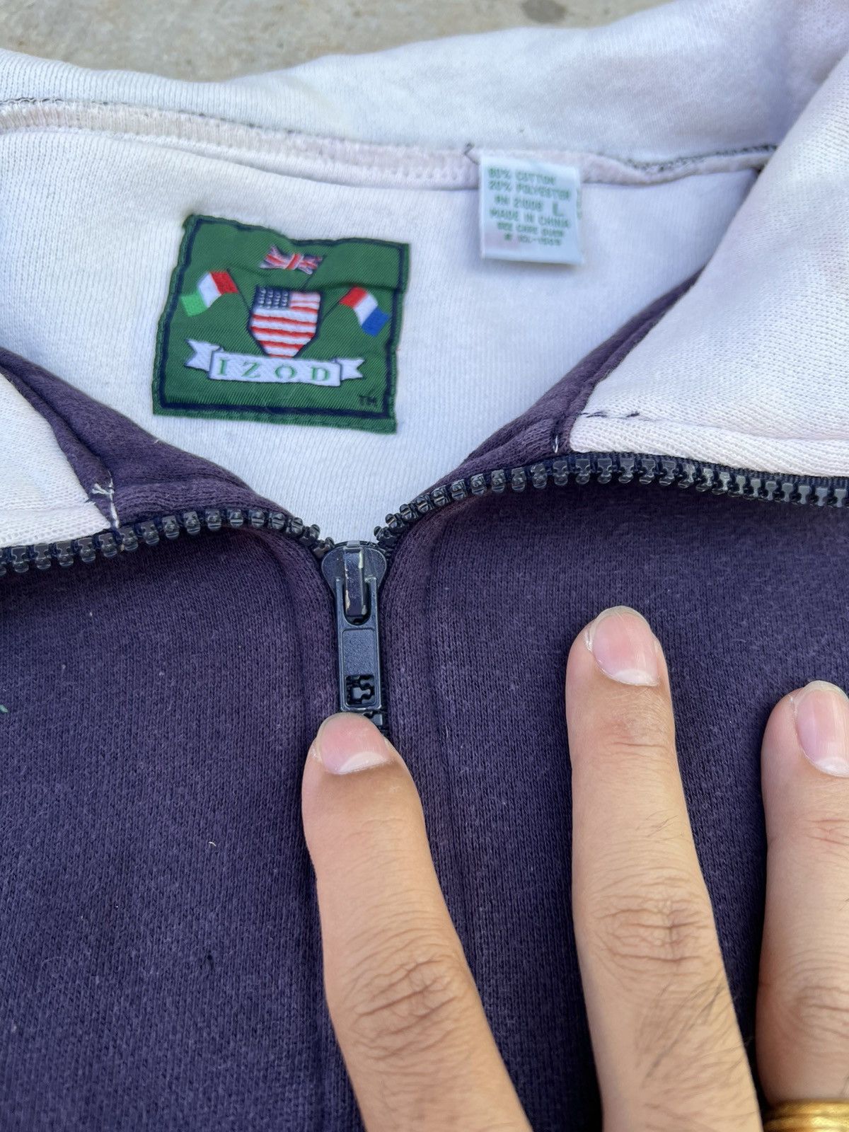 Izod Izod Half Zip Size US L / EU 52-54 / 3 - 9 Thumbnail