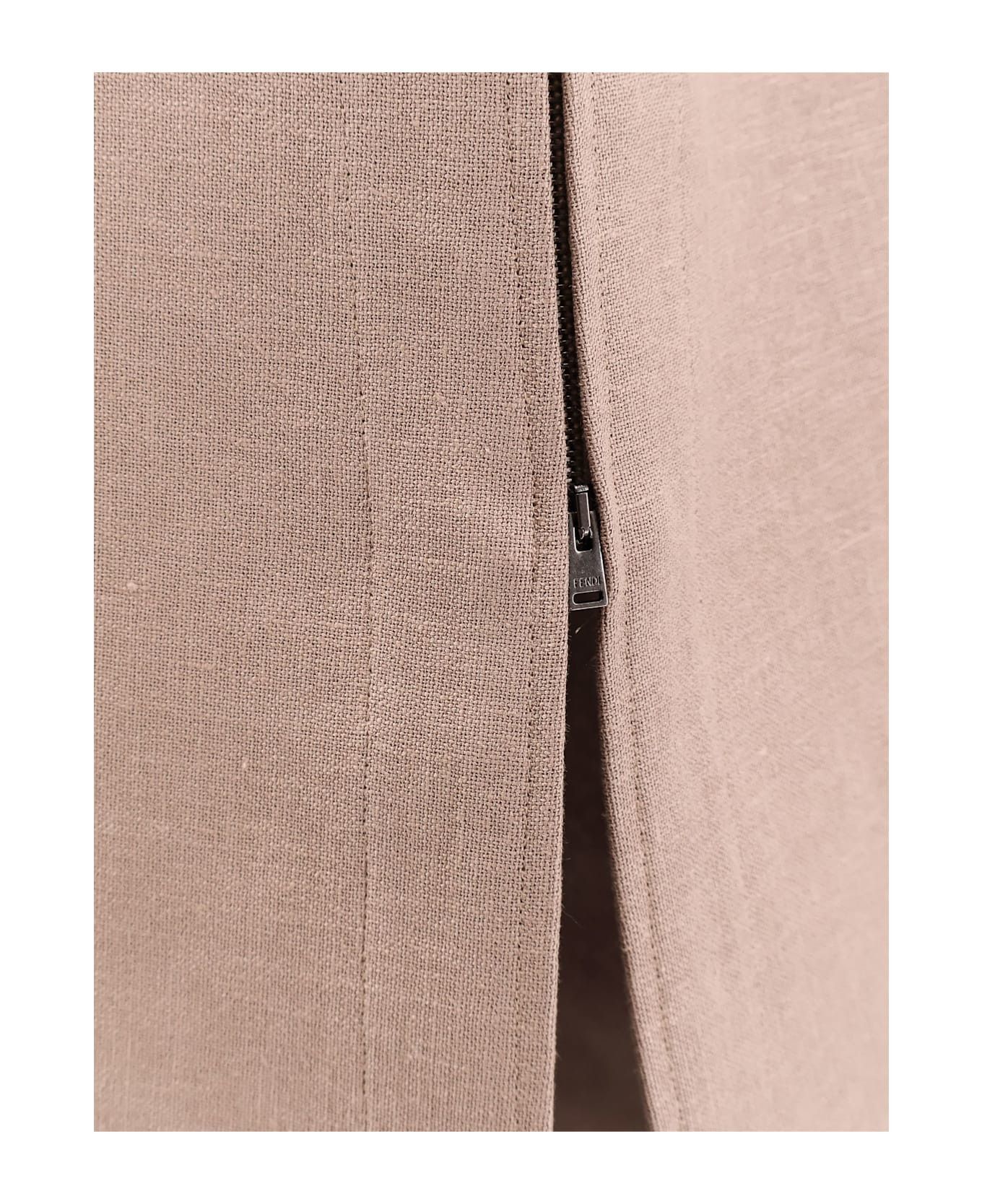 Fendi o1s1wg110326 Skirt in Brown Size 27" / US 4 / IT 40 - 3 Thumbnail