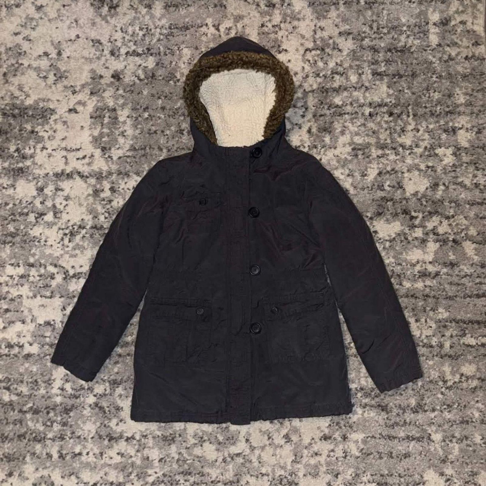 Old Navy Vintage Old Navy Faux Fur Parka Jacket Size S / US 4 / IT 40 - 4 Thumbnail