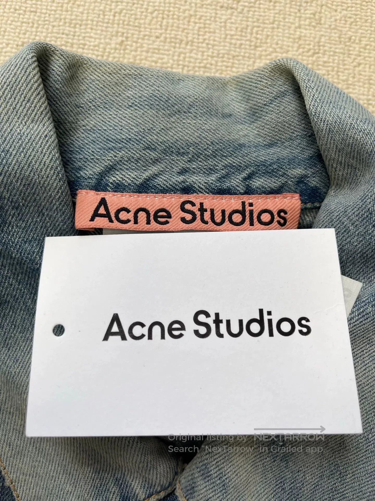 Acne Studios oversized faded denim jacket unisex FW23. Size XXS / US 00 / IT 34 - 4 Thumbnail
