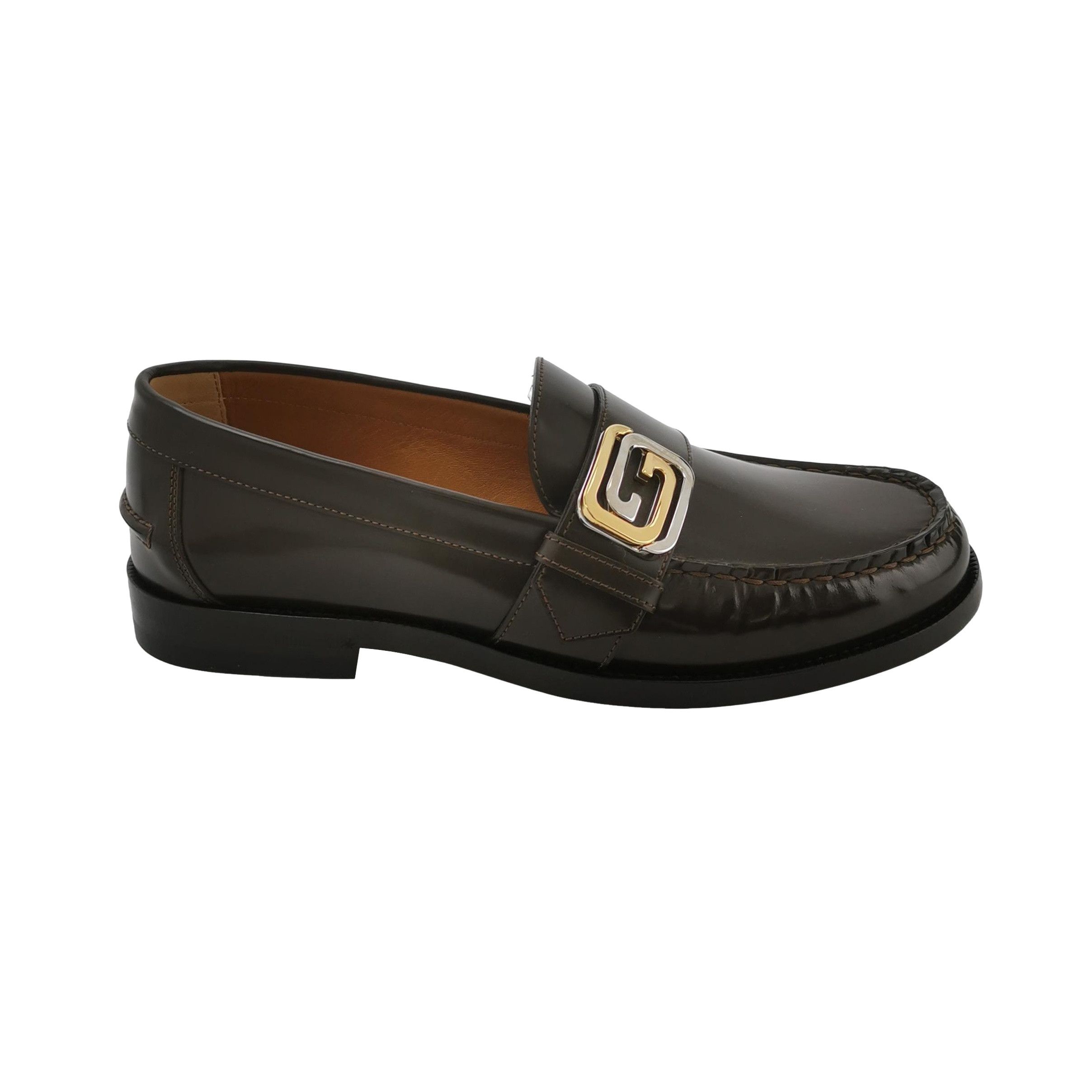 Gucci Gucci Double G Buckle Leather Loafers 7 Size US 8 / EU 41 - 1 Thumbnail