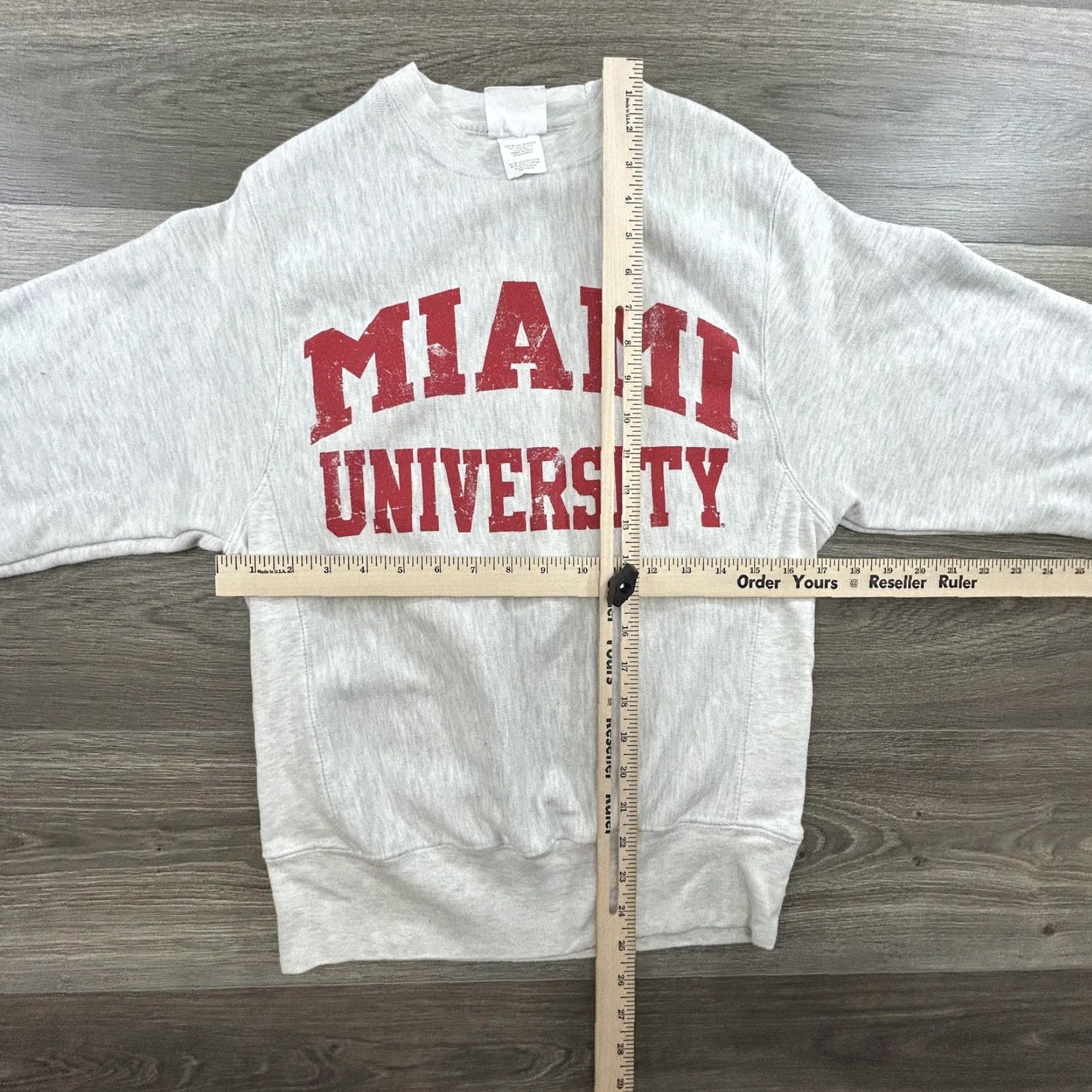 Champion VINTAGE Champion Reverse Weave Sweatshirt Mens XS Crewneck Pullover Miami University Gray Graphic Print University 90s Size US XS / EU 42 / 0 - 6 Thumbnail