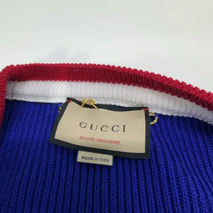 Gucci Gucci Gucci Blue Striped Knit Cardigan for Men -2506 Size US S / EU 44-46 / 1 - 5 Thumbnail