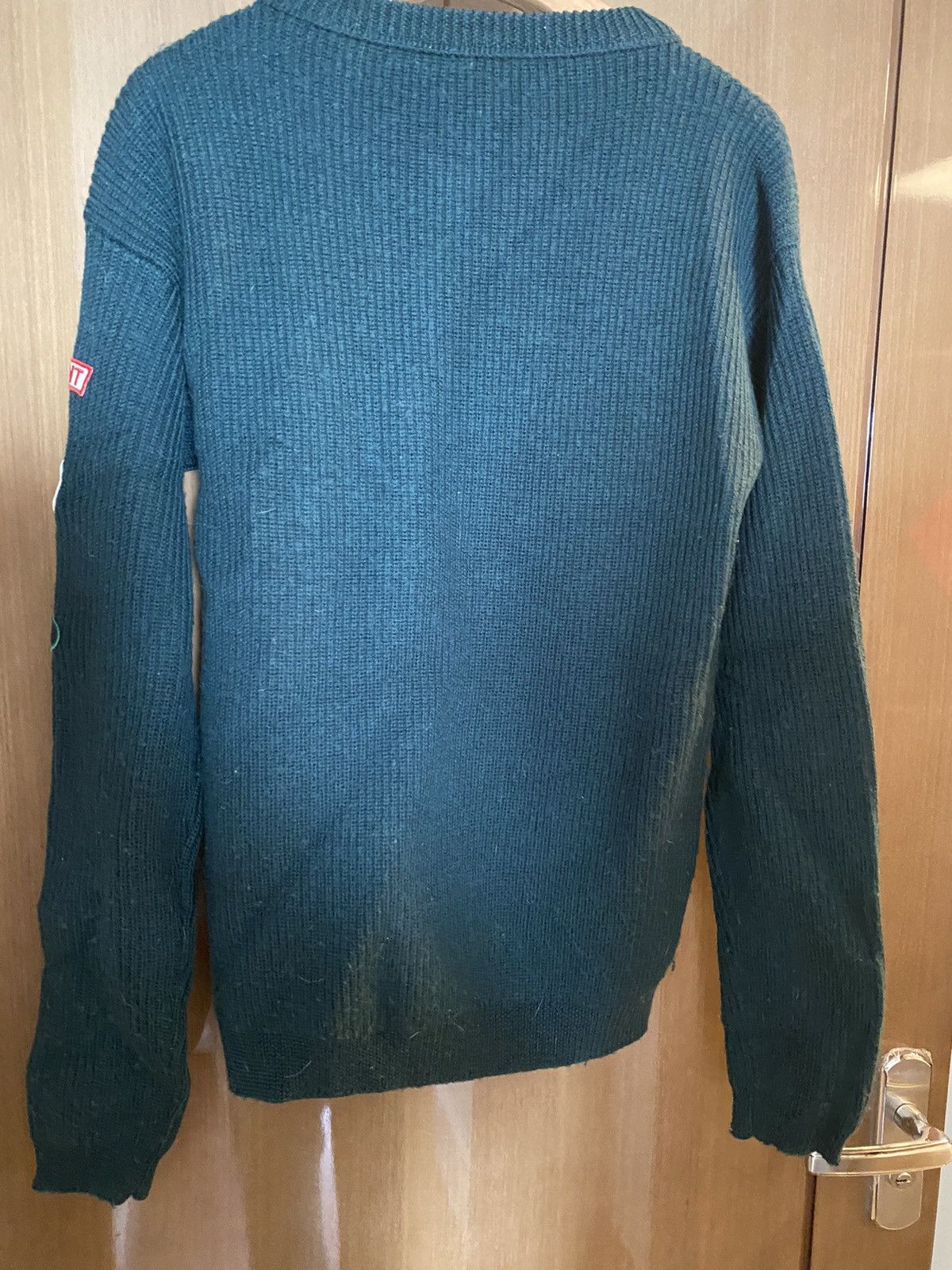 Raf Simons FW16 LANA VERGING WOOL PATCHED KNIT sweater Size US S / EU 44-46 / 1 - 4 Thumbnail