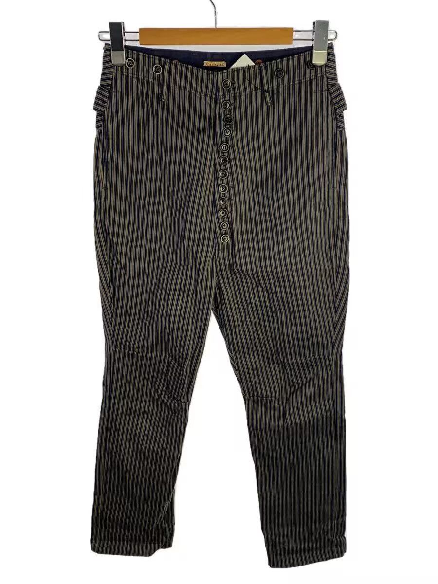 Kapital Kapital Clown Cotton Pants Grey Striped Size US 28 / EU 44 - 1 Thumbnail