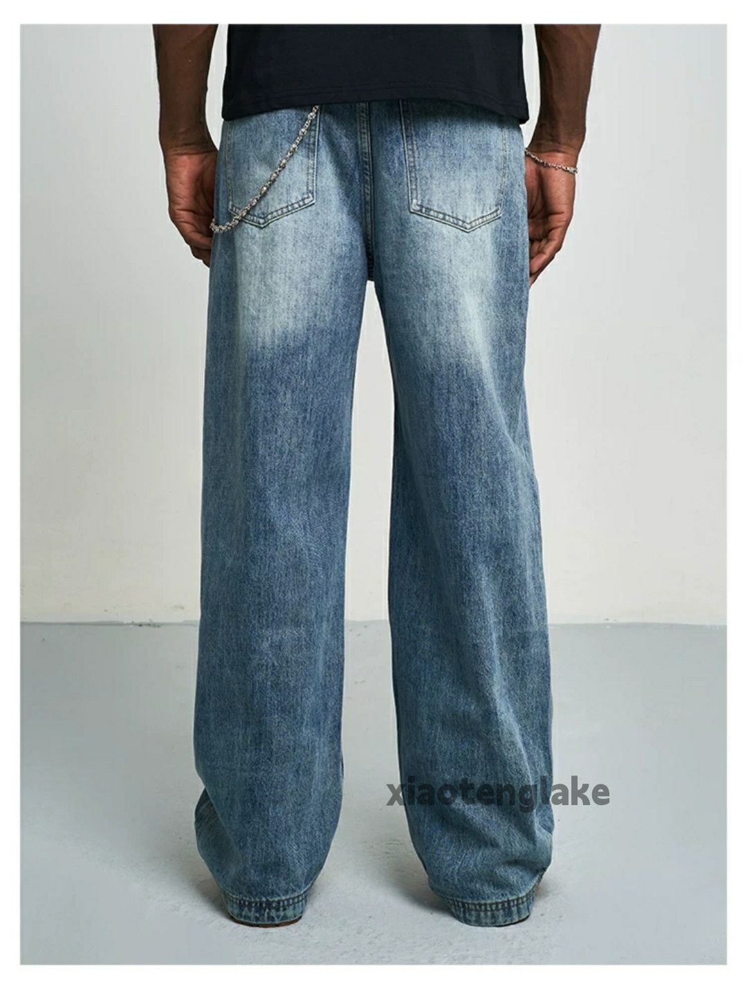 Jean washed faded cleanfit yuppie loose baggy jeans Size US 28 / EU 44 - 5 Thumbnail