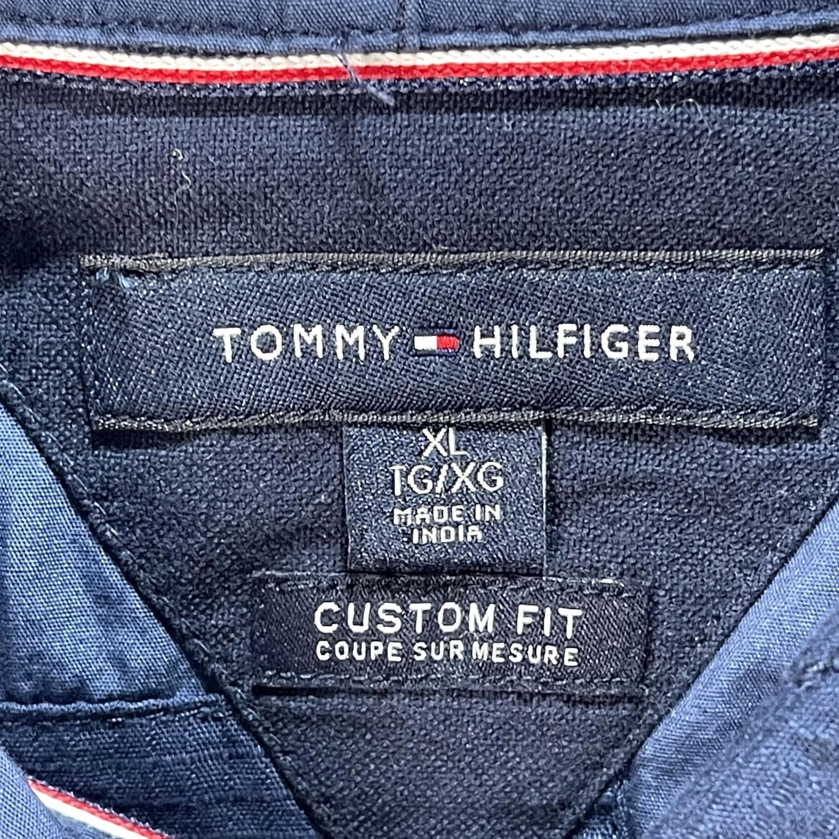 Tommy Hilfiger Tommy Hilfiger Shirt Mens XL Blue Patchwork Custom Fit Short Sleeve Casual Size US XL / EU 56 / 4 - 4 Thumbnail