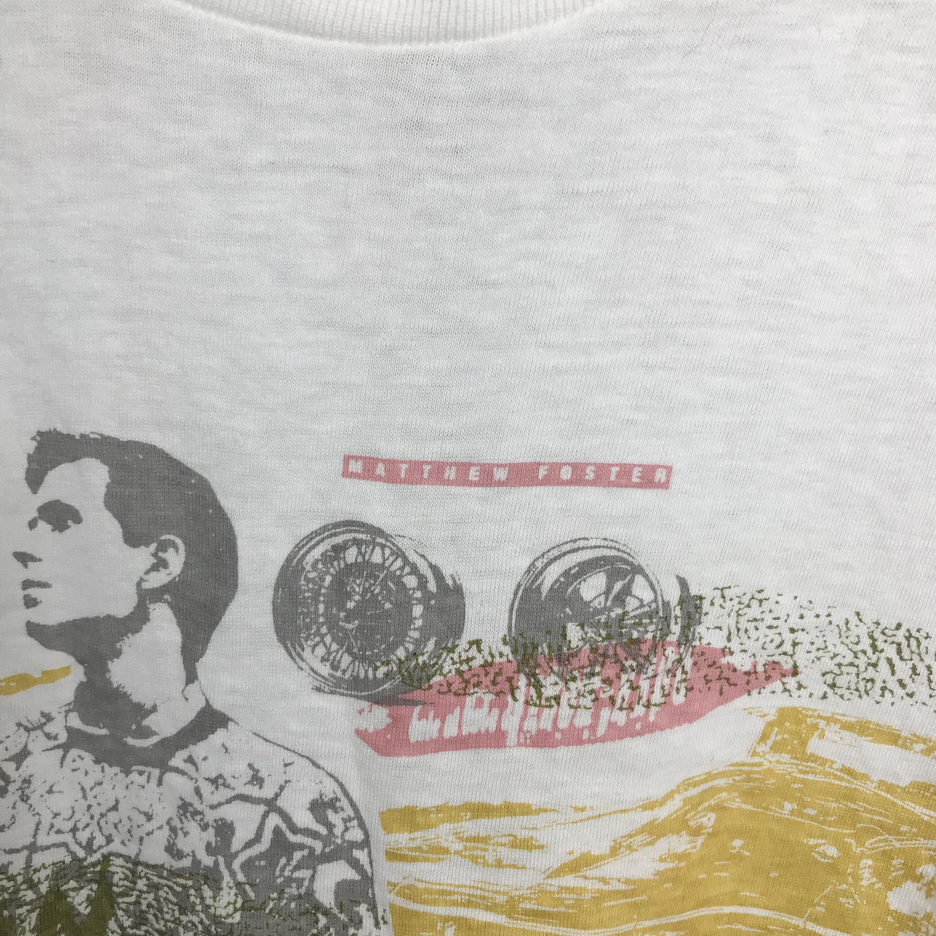 Hanes Vintage 80s matthew foster American Actor phototee shirt Size US M / EU 48-50 / 2 - 5 Thumbnail