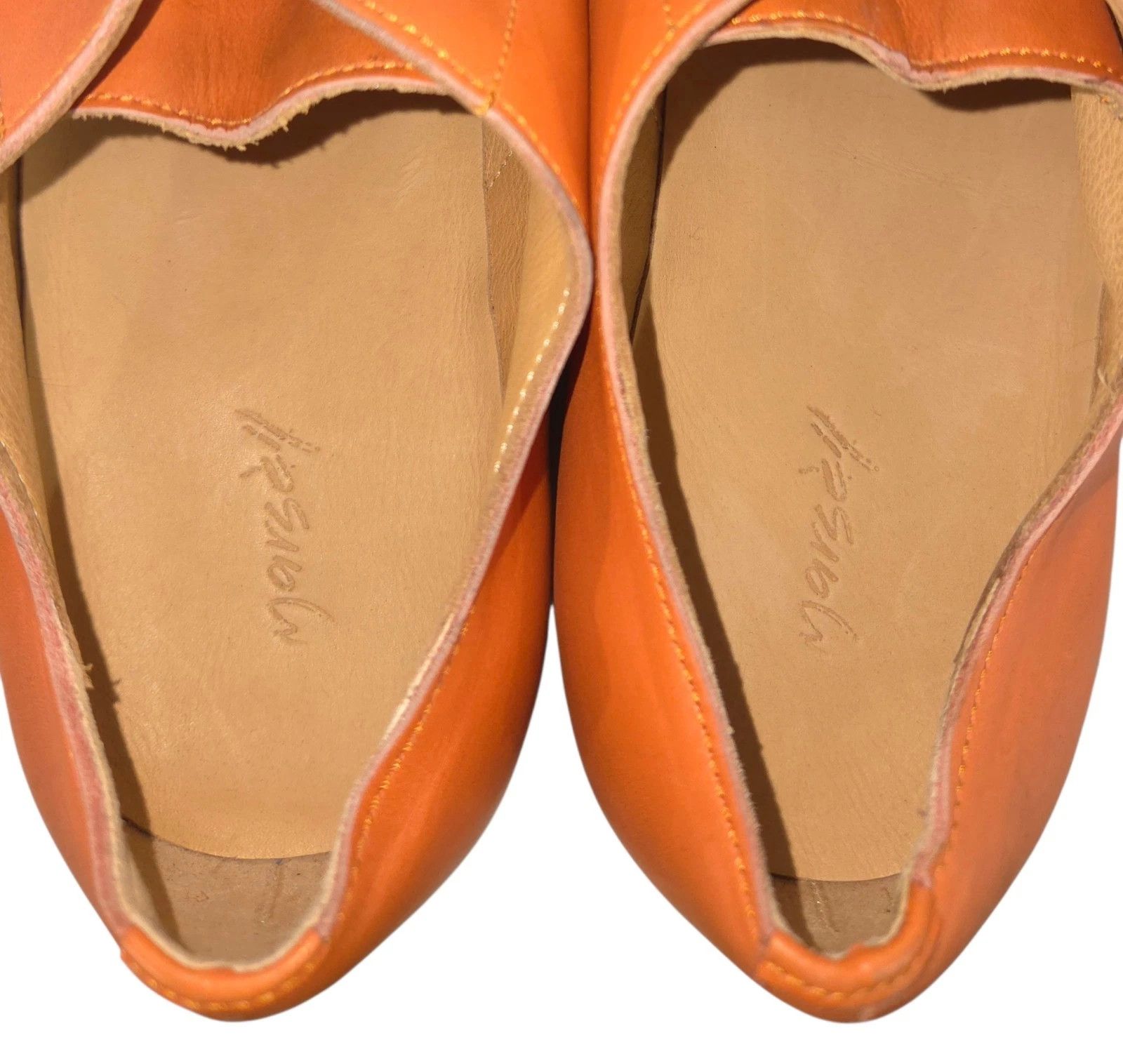 Marsell Marsell Grained Leather Derby Shoes US 11 EU 44 Mens Orange Size US 11 / EU 44 - 10 Thumbnail