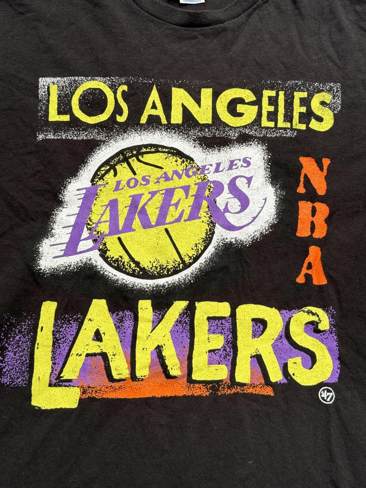 47 Brand VTG NBA LA Lakers T-shirt Los Angeles Vintage Tubular L Size US L / EU 52-54 / 3 - 3 Thumbnail