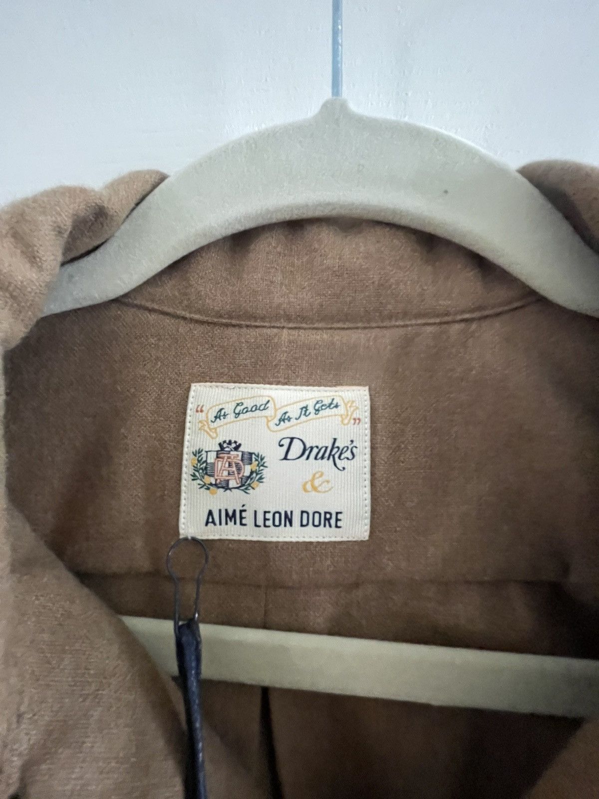 Aime Leon Dore × Drake's ALD x Drake’s - Wool Two Pocket Work Shirt: Caramel Size US M / EU 48-50 / 2 - 4 Thumbnail