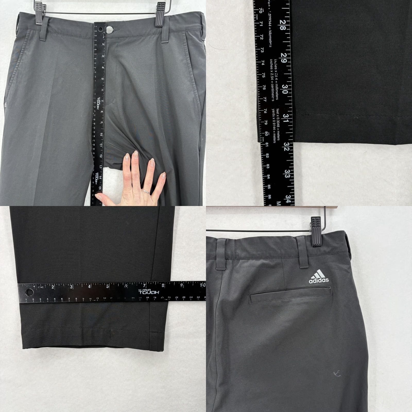 Adidas Adidas Ultimate 365 Golf Pants Mens 32x32 Black Stretch Tapered Straight Leg Performance Khakis Pants Mens Black 32 Regular Size US 32 / EU 48 - 8 Thumbnail