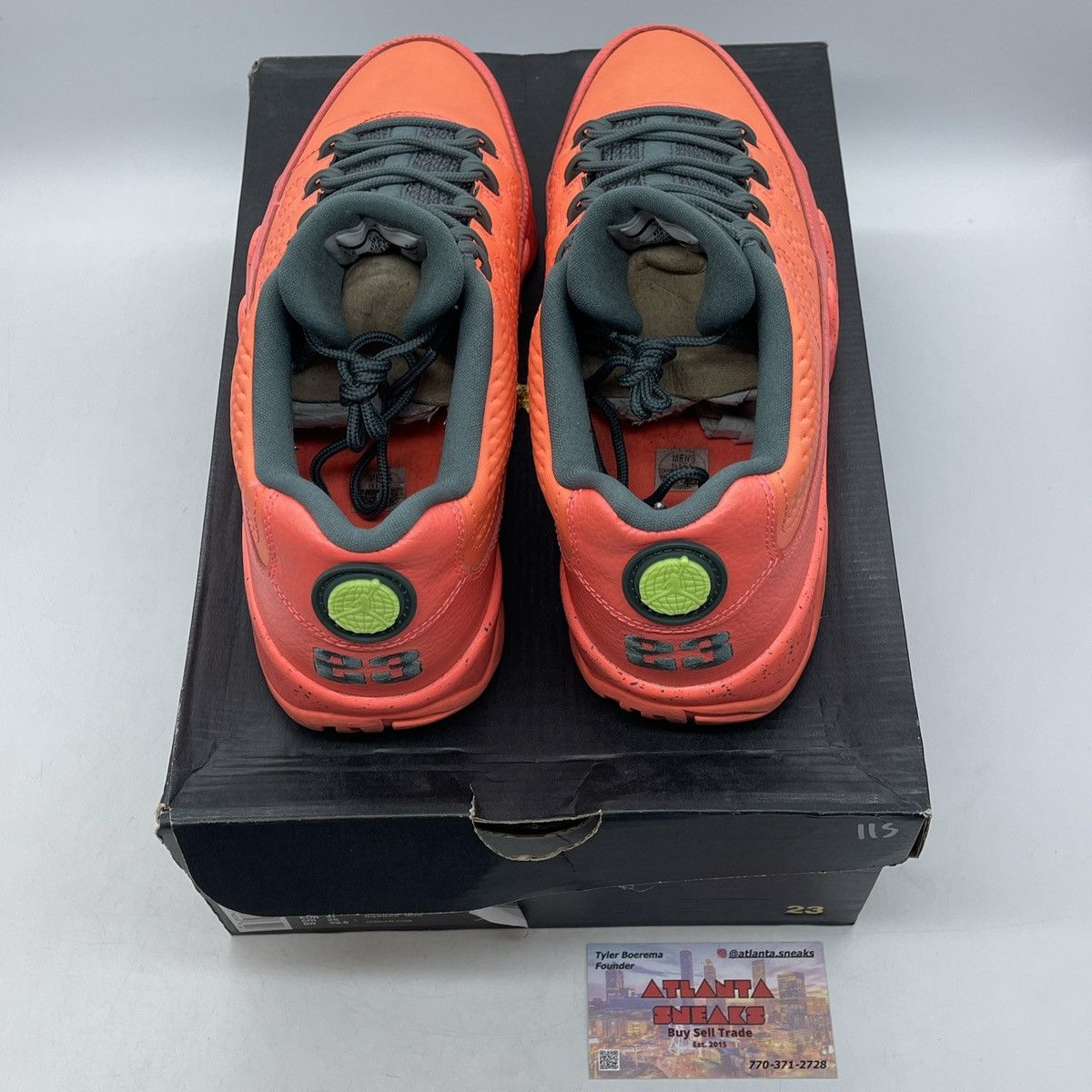 Jordan Brand Air Jordan 9 low bright mango Size US 8 / EU 41 - 6 Thumbnail