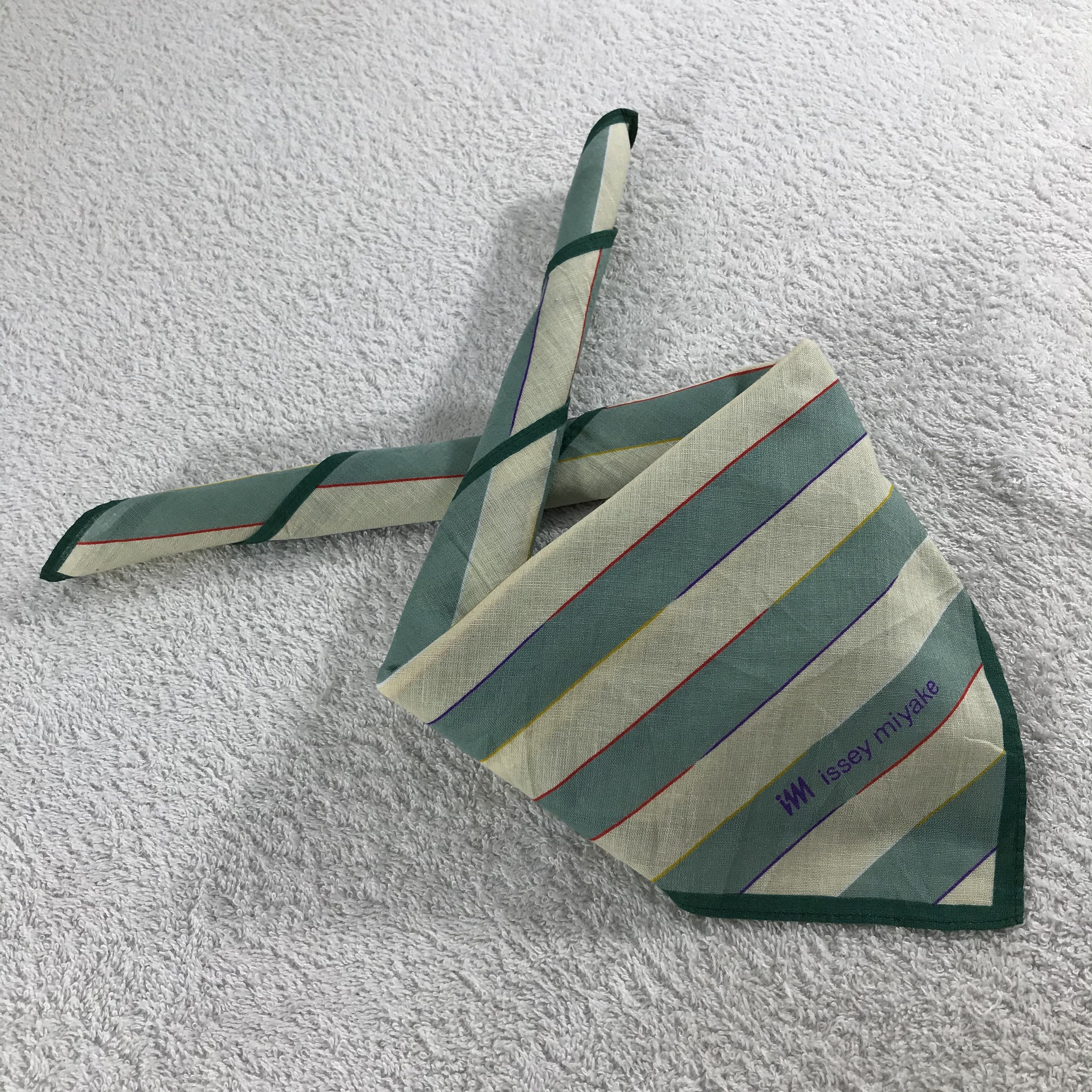 Issey Miyake × Vintage Issey Miyake Bandana / Handkerchief / Neckerchief - S191 Size ONE SIZE - 4 Thumbnail