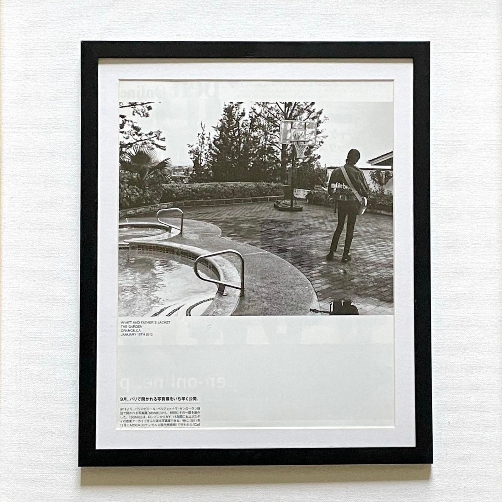 Hedi Slimane × Saint Laurent Paris × Vintage Hedi Slimane WYATT & FATHER'S JACKET photo framed 9x11 Size ONE SIZE - 1 Thumbnail
