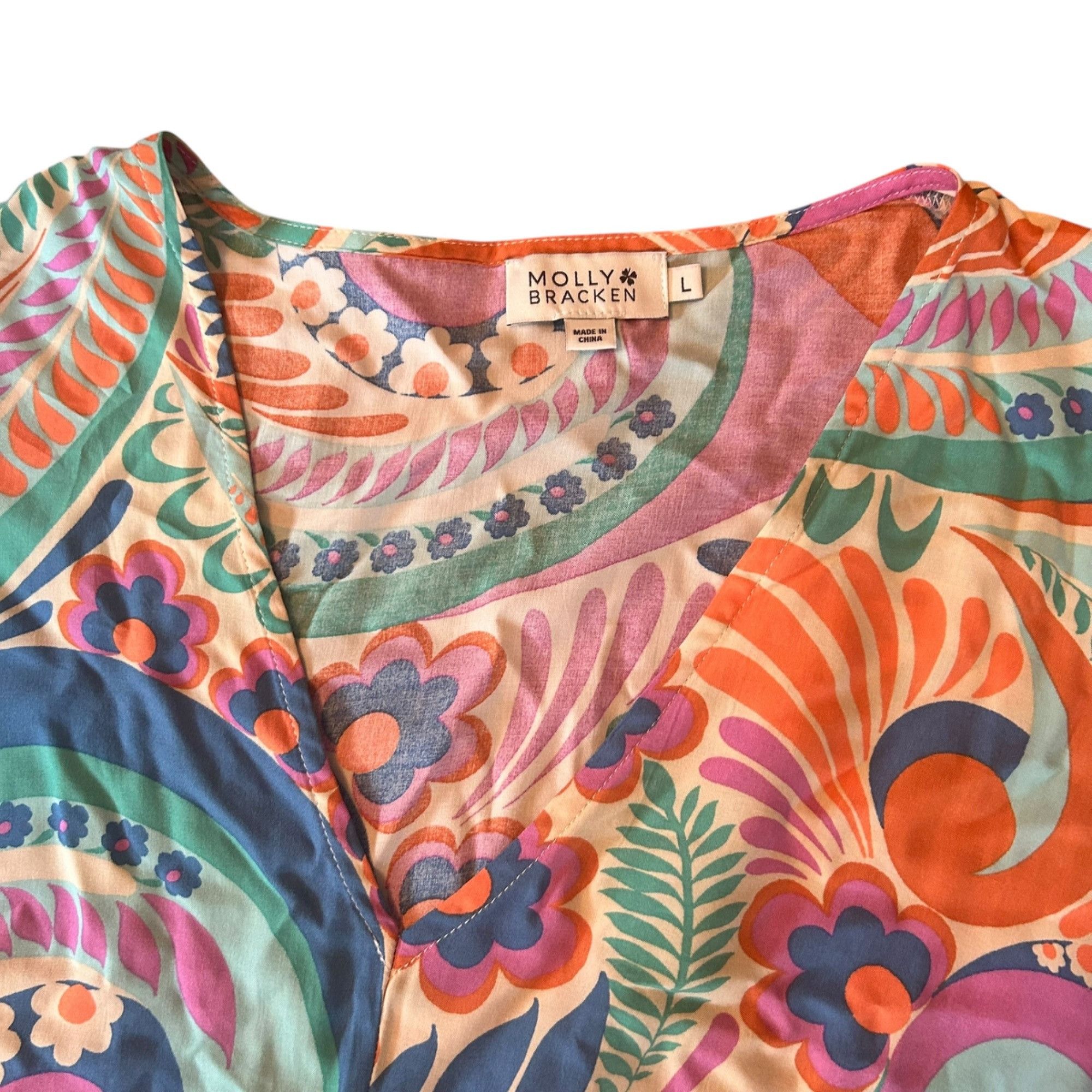 Other Molly Bracken Novelty Retro Inspired Colorful Floral Print D Size L / US 10 / IT 46 - 2 Thumbnail