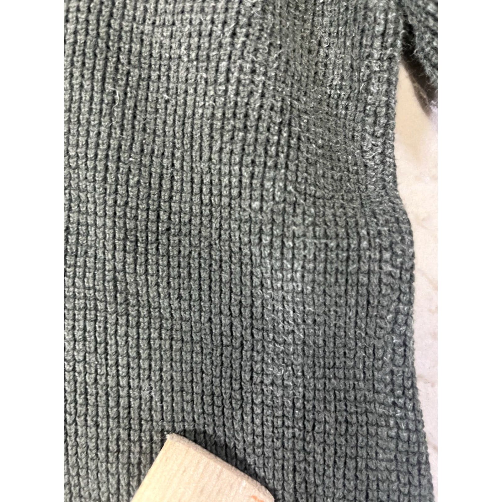 Ralph Lauren Lauren Ralph Lauren Sweater Women Green Waffle-Knit Cowl Neck Sz Medium Size M / US 6-8 / IT 42-44 - 6 Thumbnail