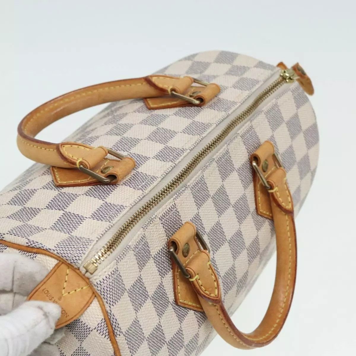 Louis Vuitton LOUIS VUITTON Damier Azur Speedy 25 Hand Bag Size ONE SIZE - 14 Thumbnail