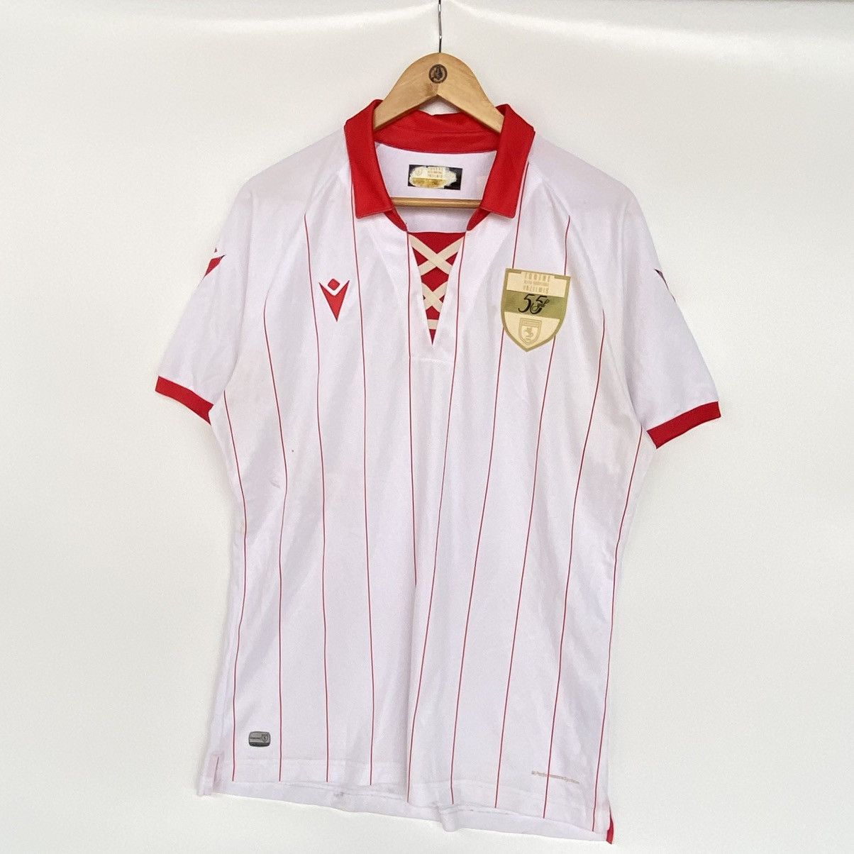 Other Vintage Yazilmis Shirt Football White/Red Pullover Size XXL Size US XXL / EU 58 / 5 - 2 Thumbnail