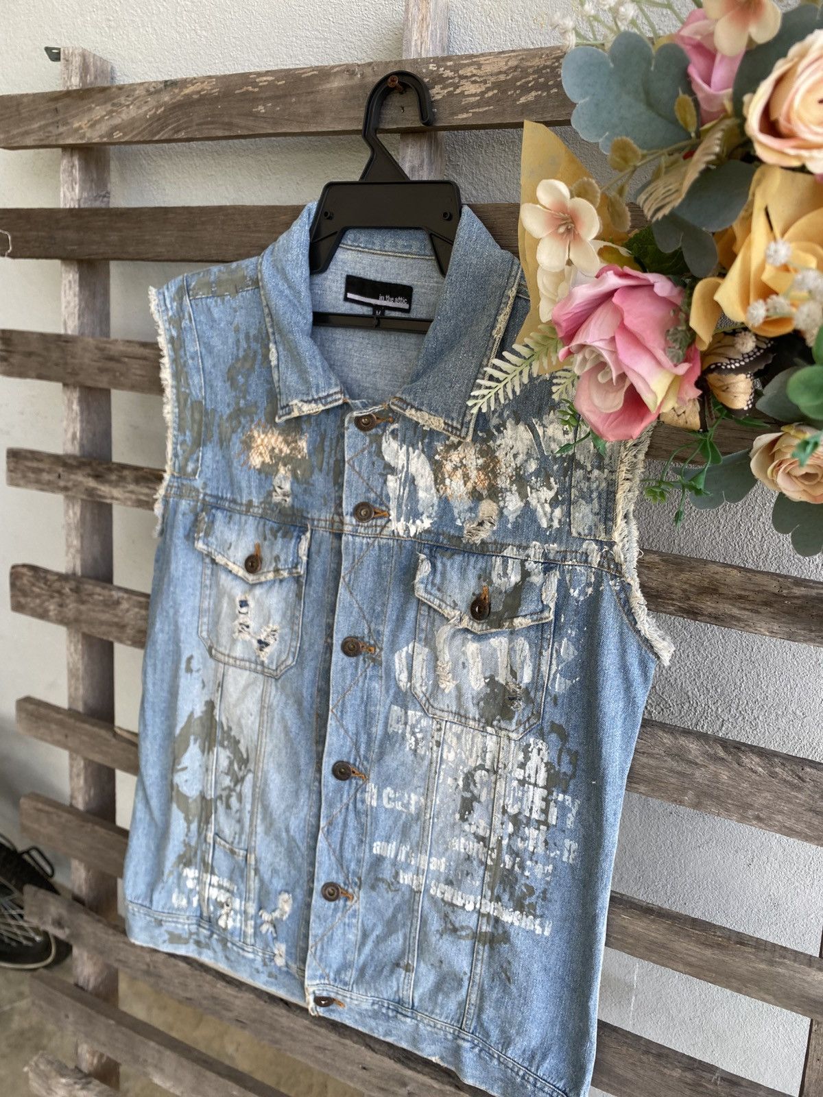 In The Attic In the Attic Distressed Vest - Punk style Size US M / EU 48-50 / 2 - 4 Thumbnail