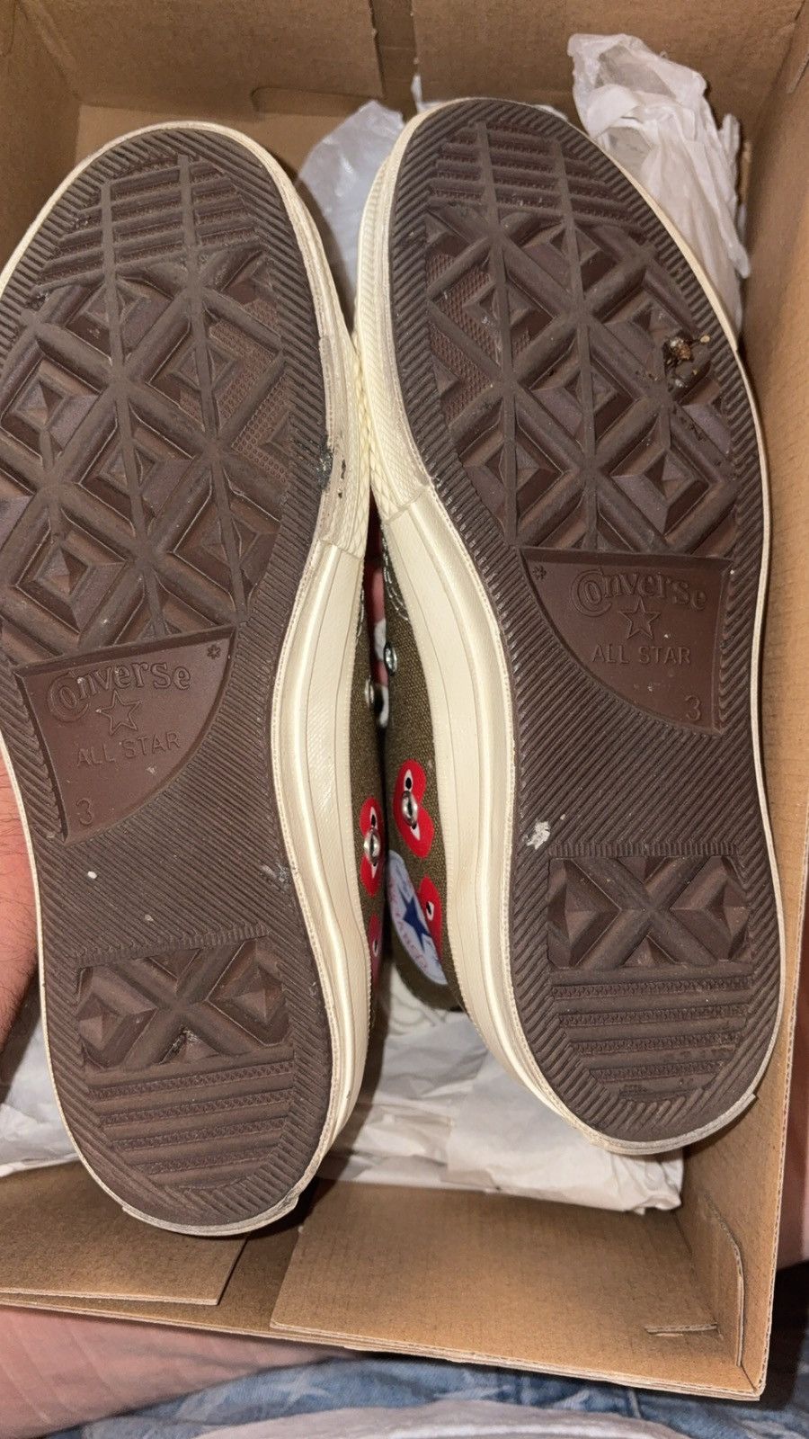 Comme des Garcons PLAY × Converse Converse Chuck 70 Play CDG Hi Size US 5 / IT 35 - 3 Thumbnail