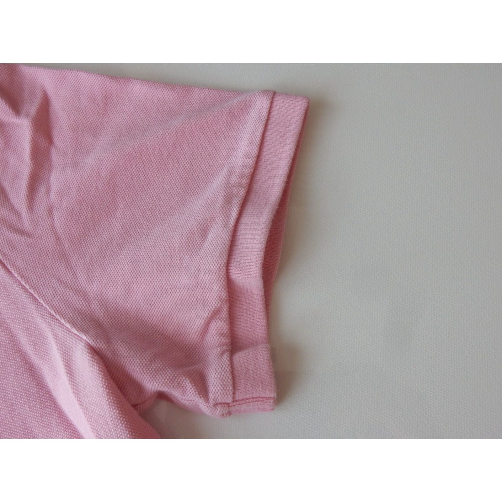 Polo Ralph Lauren Polo Ralph Lauren Polo Shirt Mens Short Sleeve Size L Pink Solid 100% Cotton Size US L / EU 52-54 / 3 - 3 Thumbnail