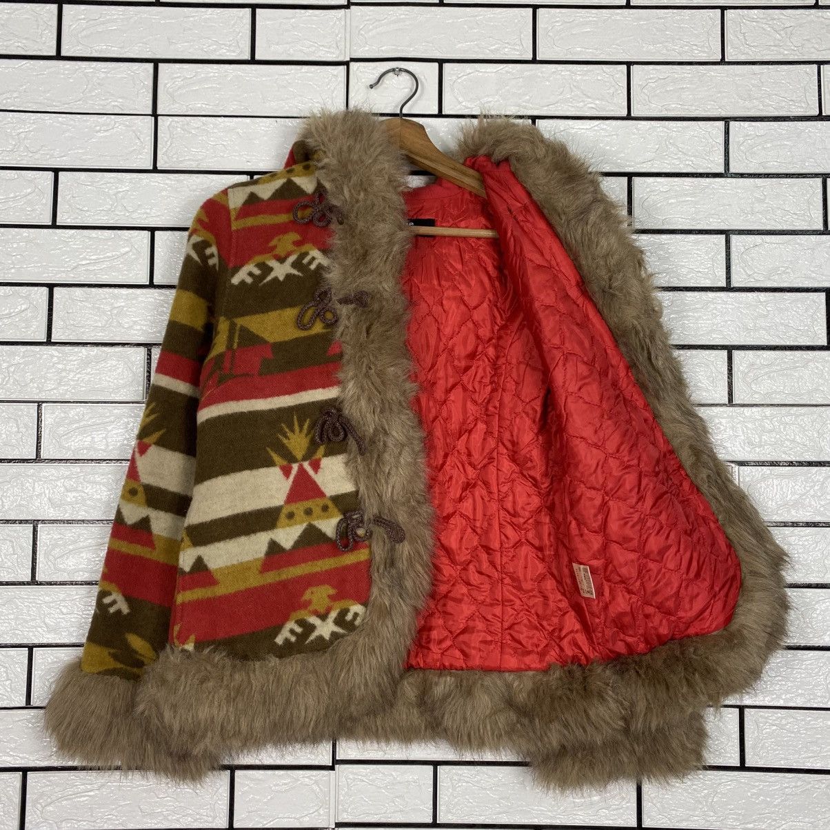 Hysteric Glamour Ozone Community Faux Fur Jacket Striped Design Size US M / EU 48-50 / 2 - 12 Thumbnail