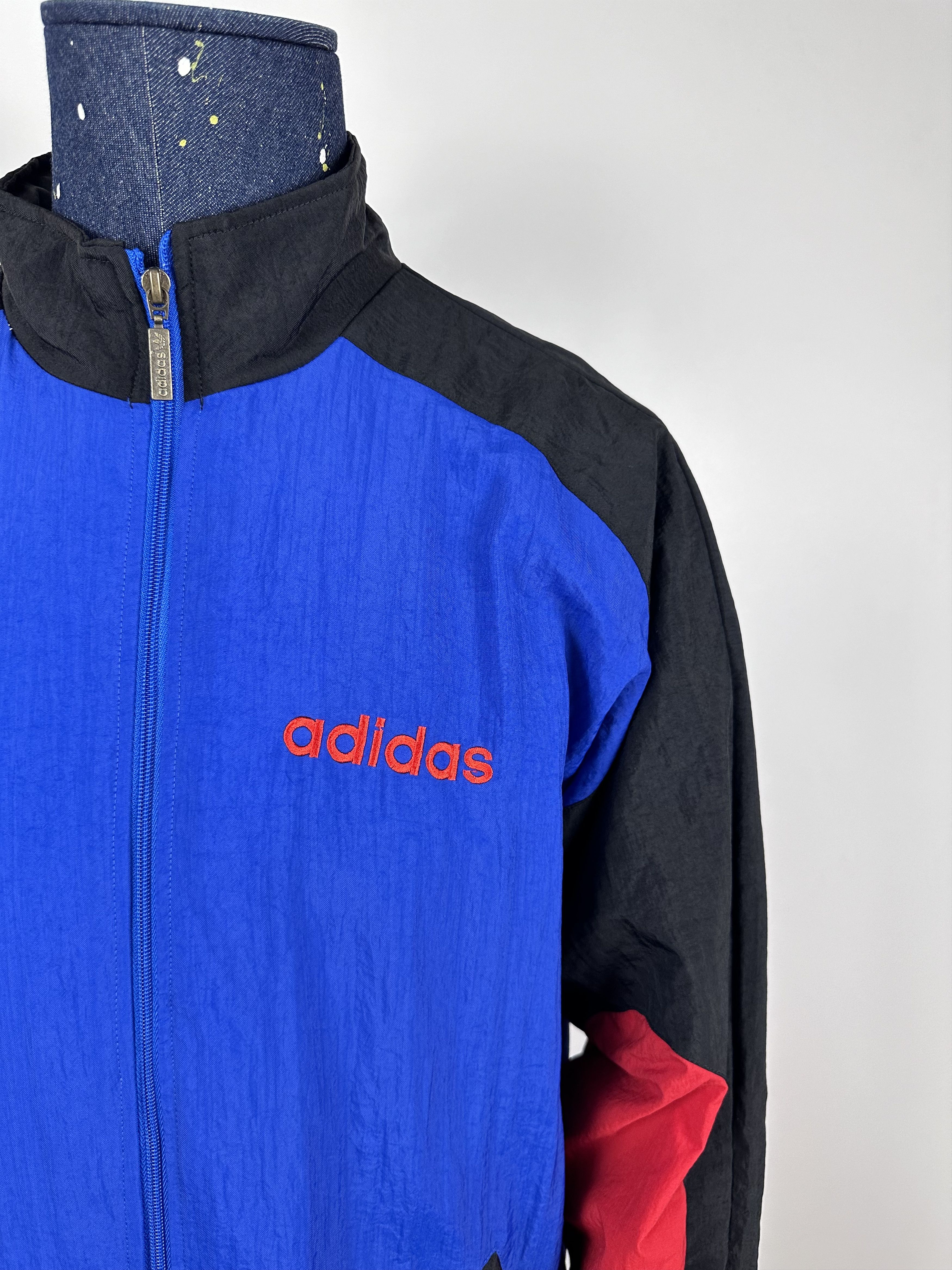 Adidas × Vintage Adidas Vintage 90s Nylon Bomber Track Top Jacket Size US M / EU 48-50 / 2 - 5 Thumbnail