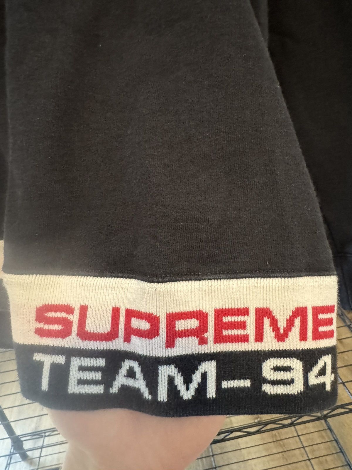 Supreme Supreme Rib Stripe Crewneck Black Size US M / EU 48-50 / 2 - 3 Thumbnail