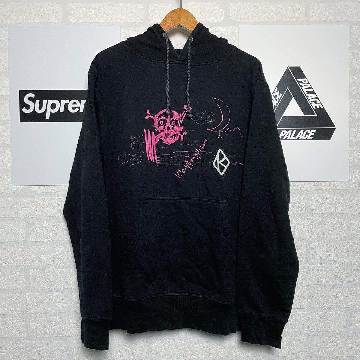 Krooked × Vintage VINTAGE BLACK KROOKED SKATEBOARDS HOODIE! Size US L / EU 52-54 / 3 - 1 Thumbnail