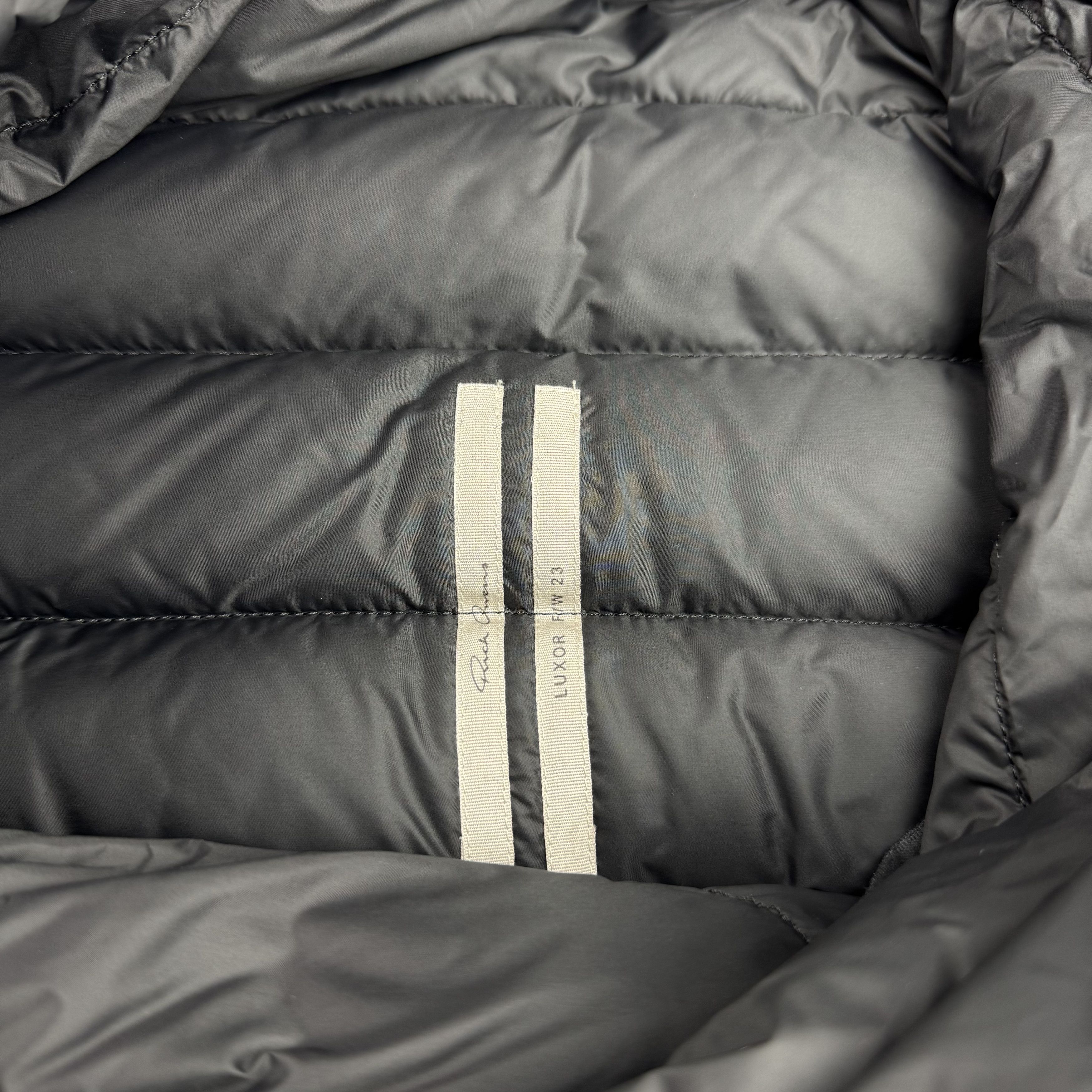Rick Owens RICK OWENS FW23 Luxor Gleam Scarf Down Vest Gilet Size US M / EU 48-50 / 2 - 10 Thumbnail