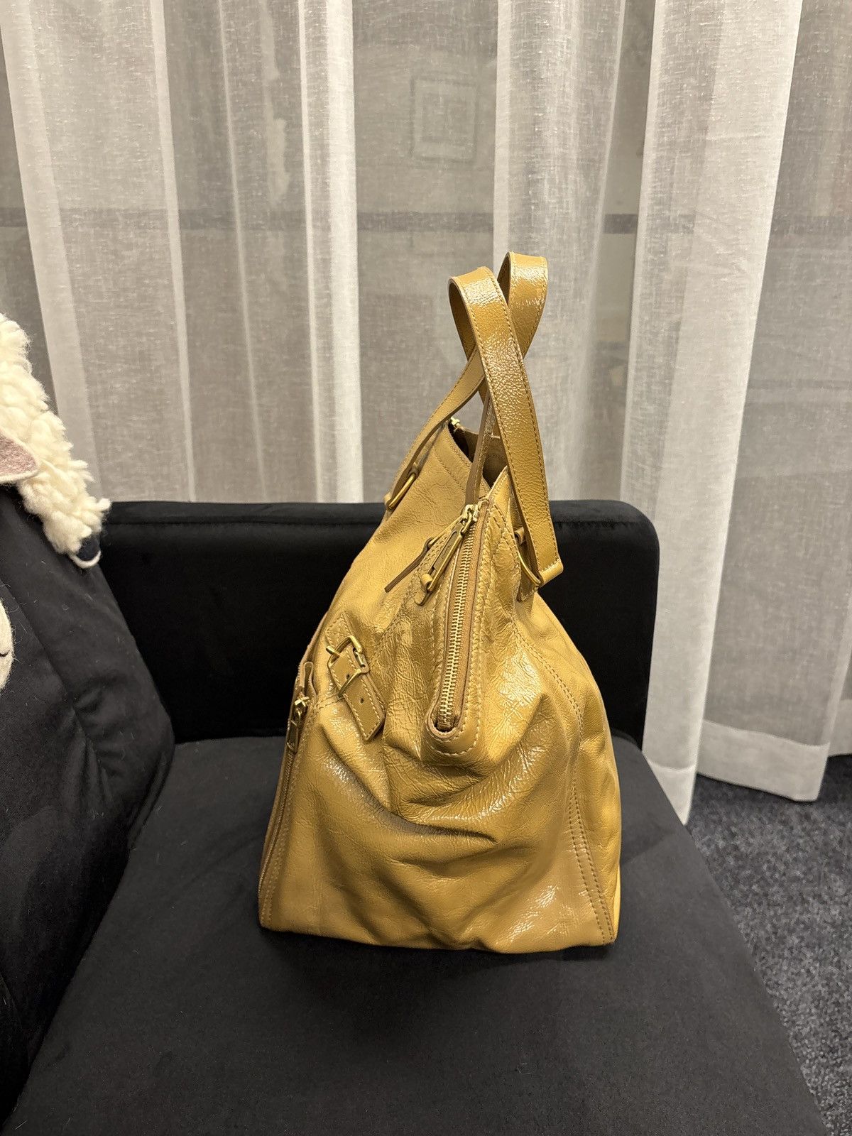 Yves Saint Laurent YSL Downtown Mustard Tote Handbag Size ONE SIZE - 3 Thumbnail