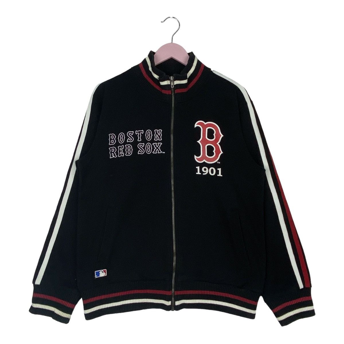 Designer × Vintage Boston Red Sox Full Zip Sweatshirt Crewneck Pullover Jumper Size US M / EU 48-50 / 2 - 1 Thumbnail