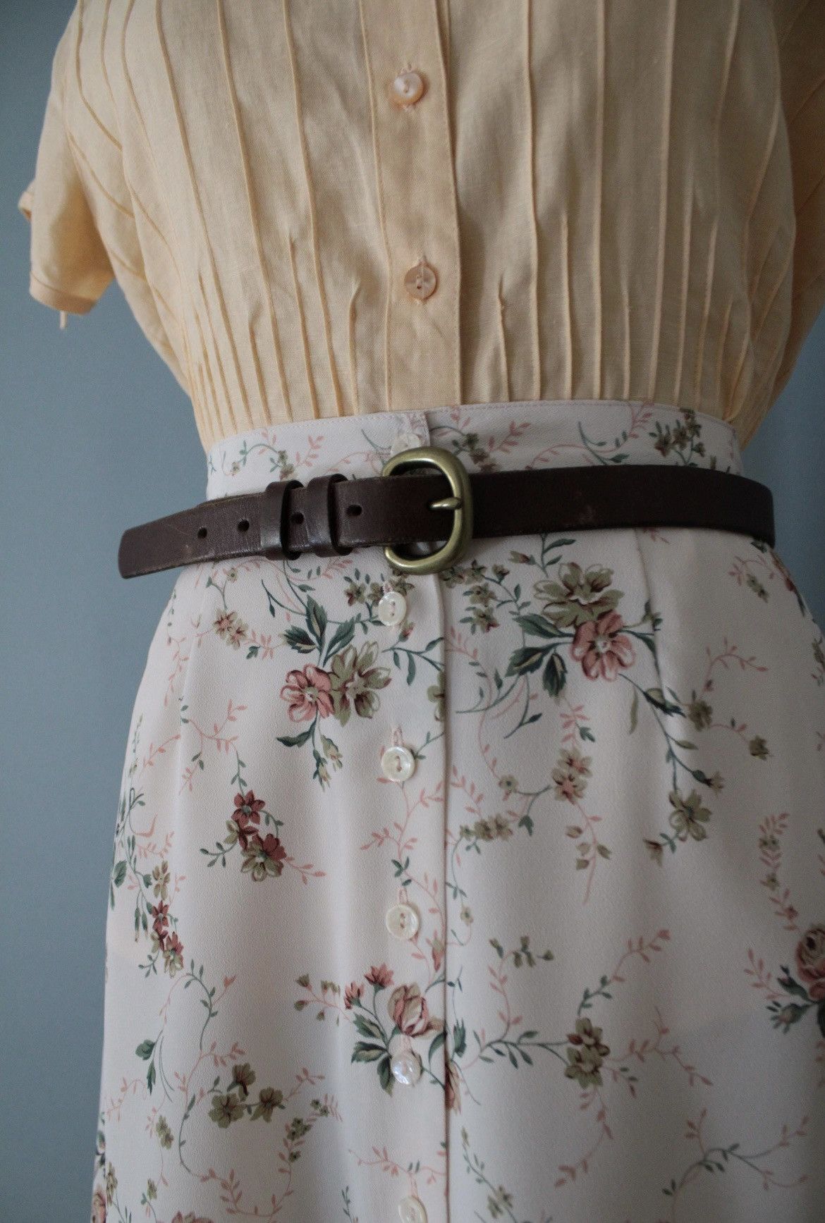 Gap Gap y2k belt | chestnut leather brass buckle Size ONE SIZE - 3 Thumbnail
