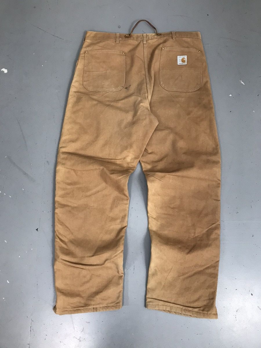 Carhartt × Vintage Rare 90’s Carhartt Qulit Lined Denim Size US 42 / EU 58 - 2 Thumbnail