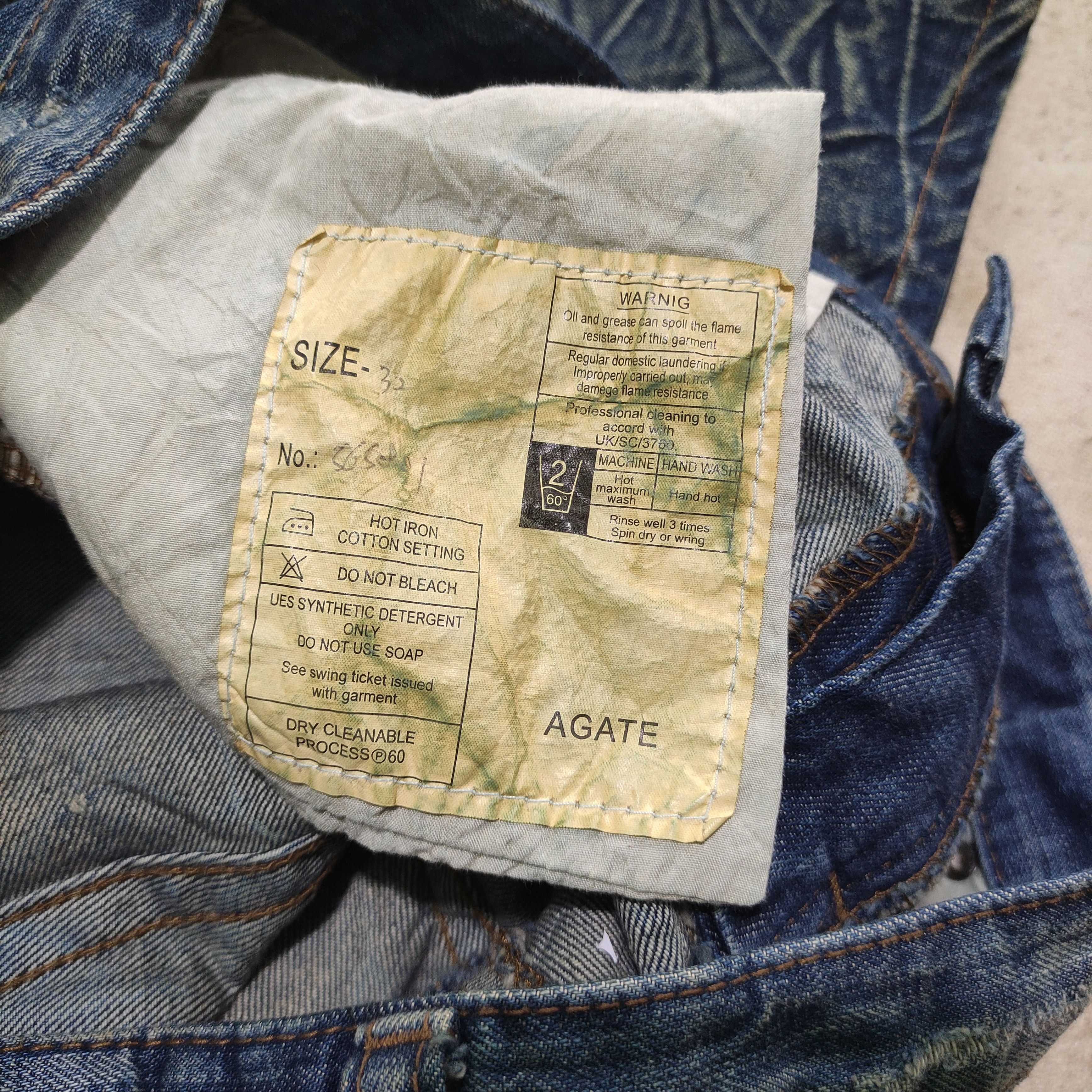 Tornado Mart Agate Label Distressed Flare Jeans — 2000s if6w9 Size US 32 / EU 48 - 12 Thumbnail