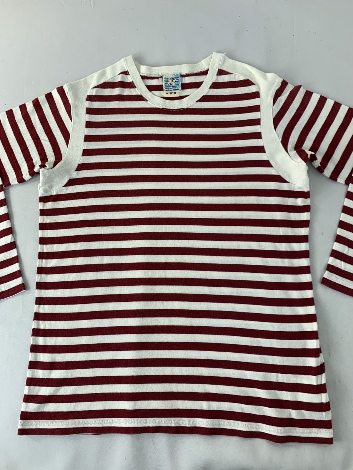 BRU NA BOINNE 90s Bru Na Boinne Classic Striped Crewneck Longsleeve Tee Size US M / EU 48-50 / 2 - 3 Thumbnail