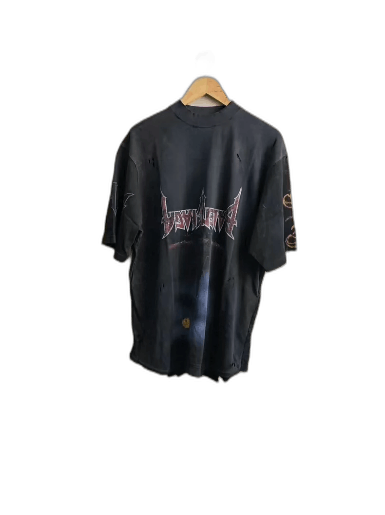 Balenciaga Eiffel Flame Short Sleeve T-Shirt-2506
