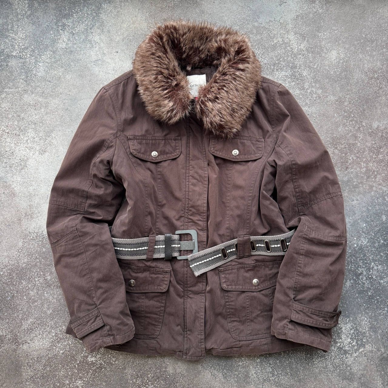 Japanese Brand Orsay Vintage Avant Garde Military Utility Belted Jacket Size L / US 10 / IT 46 - 1 Thumbnail