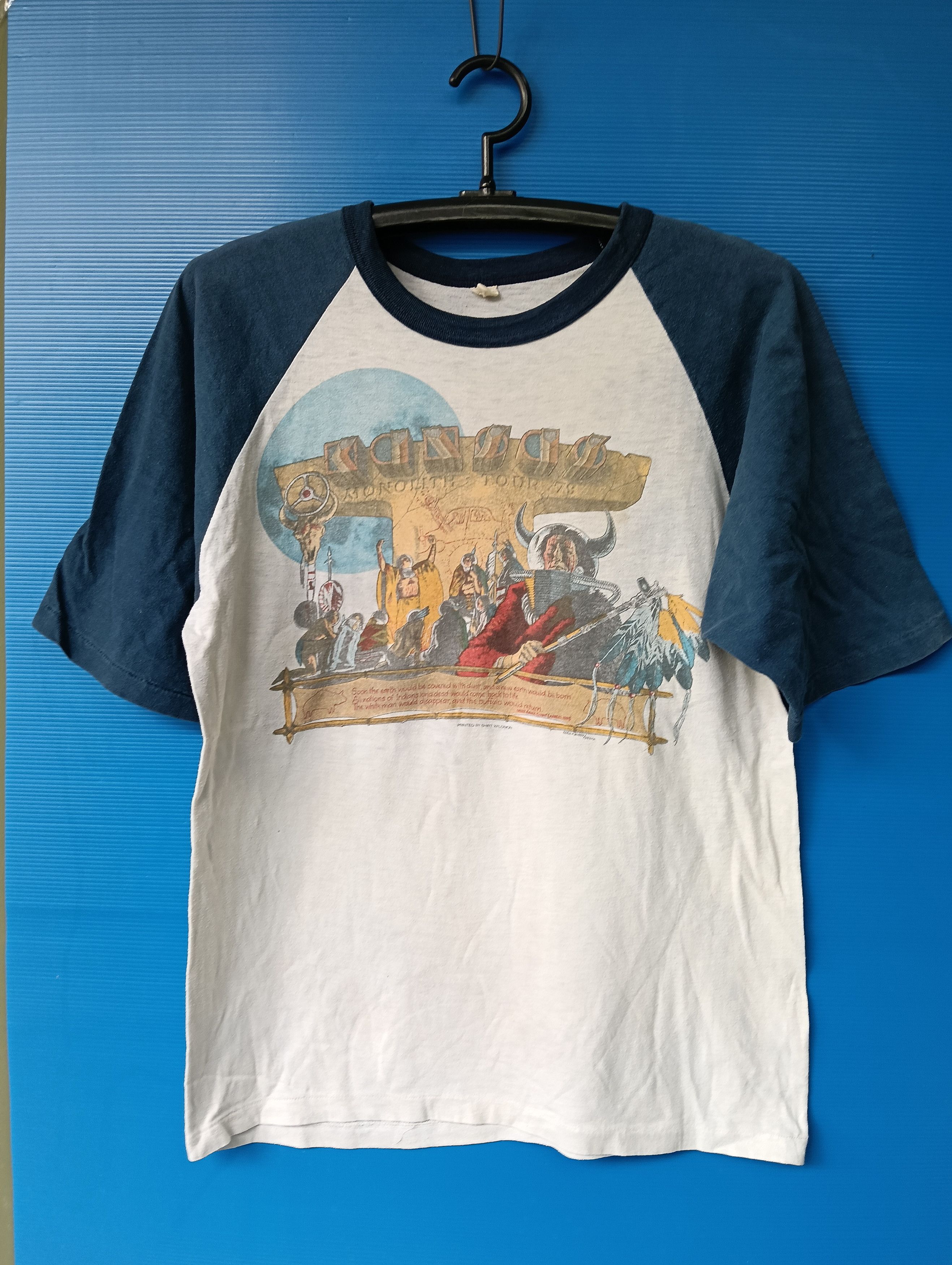 Vintage Kansas monolith 1979 Tour Vtg T Shirt. Size US L / EU 52-54 / 3 - 1 Thumbnail