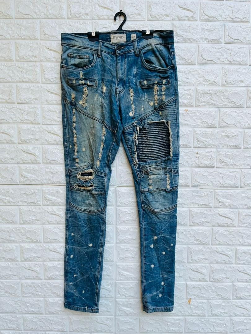 Japanese Brand Vintage FWRD Distressed Japanese Designer Fashion Style Size US 32 / EU 48 - 1 Thumbnail