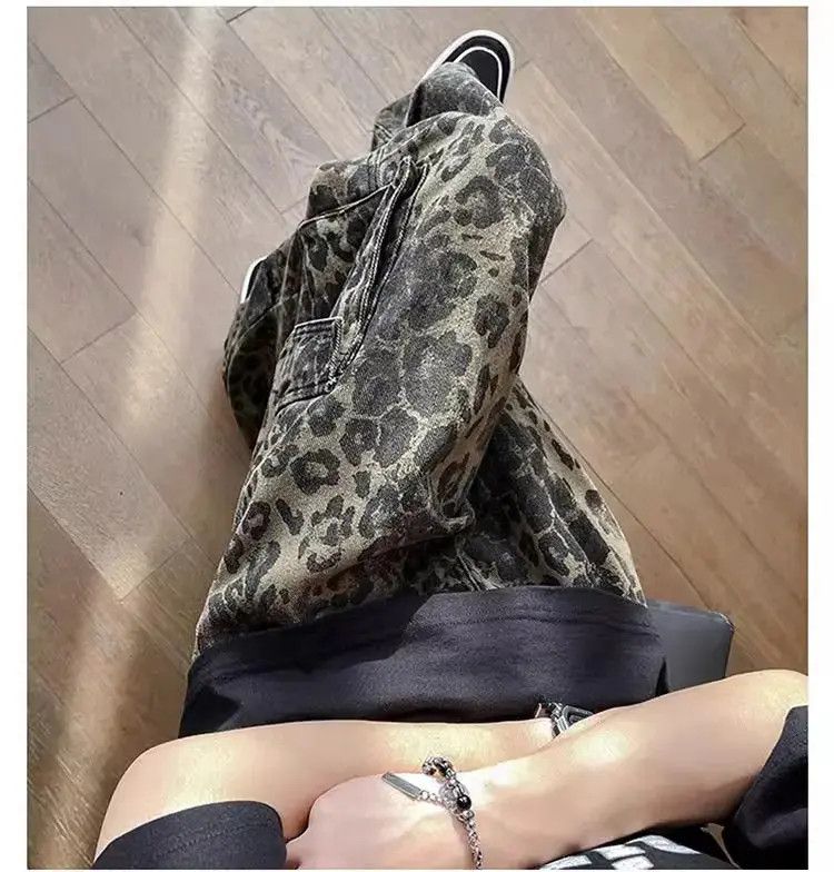Japanese Brand Retro casual hip-hop leopard print jeans Size US 32 / EU 48 - 6 Thumbnail