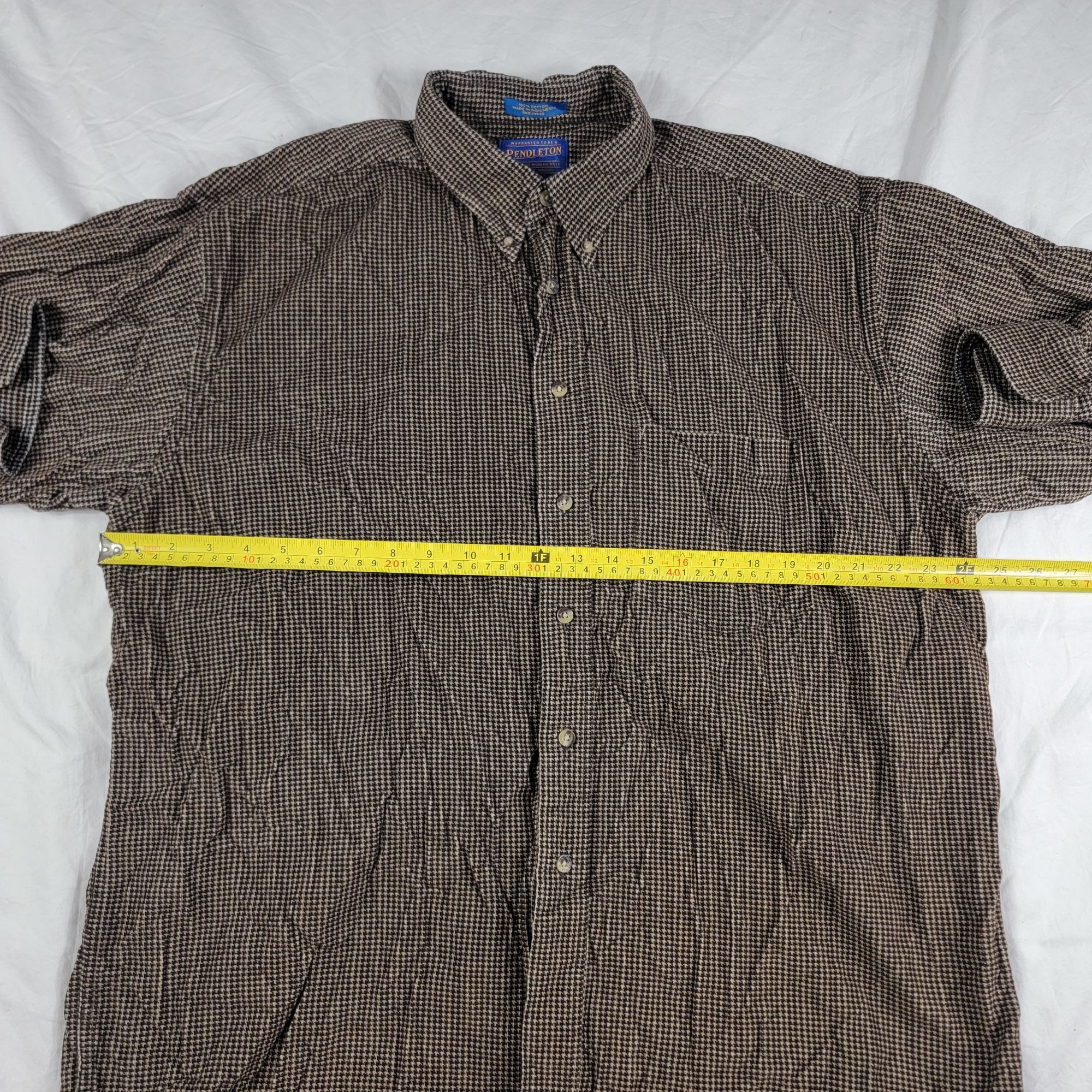 Pendleton Pendleton Mens XL Brown Long Sleeve Button Down Shirt Casual Size US XL / EU 56 / 4 - 5 Thumbnail