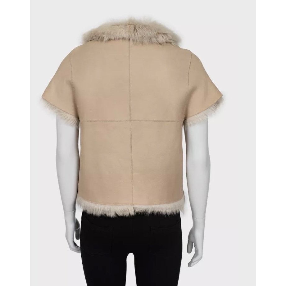 Yves Salomon Yves Salomon Brown Leather Shearling Jacket Sz.36/S Size S / US 4 / IT 40 - 3 Thumbnail