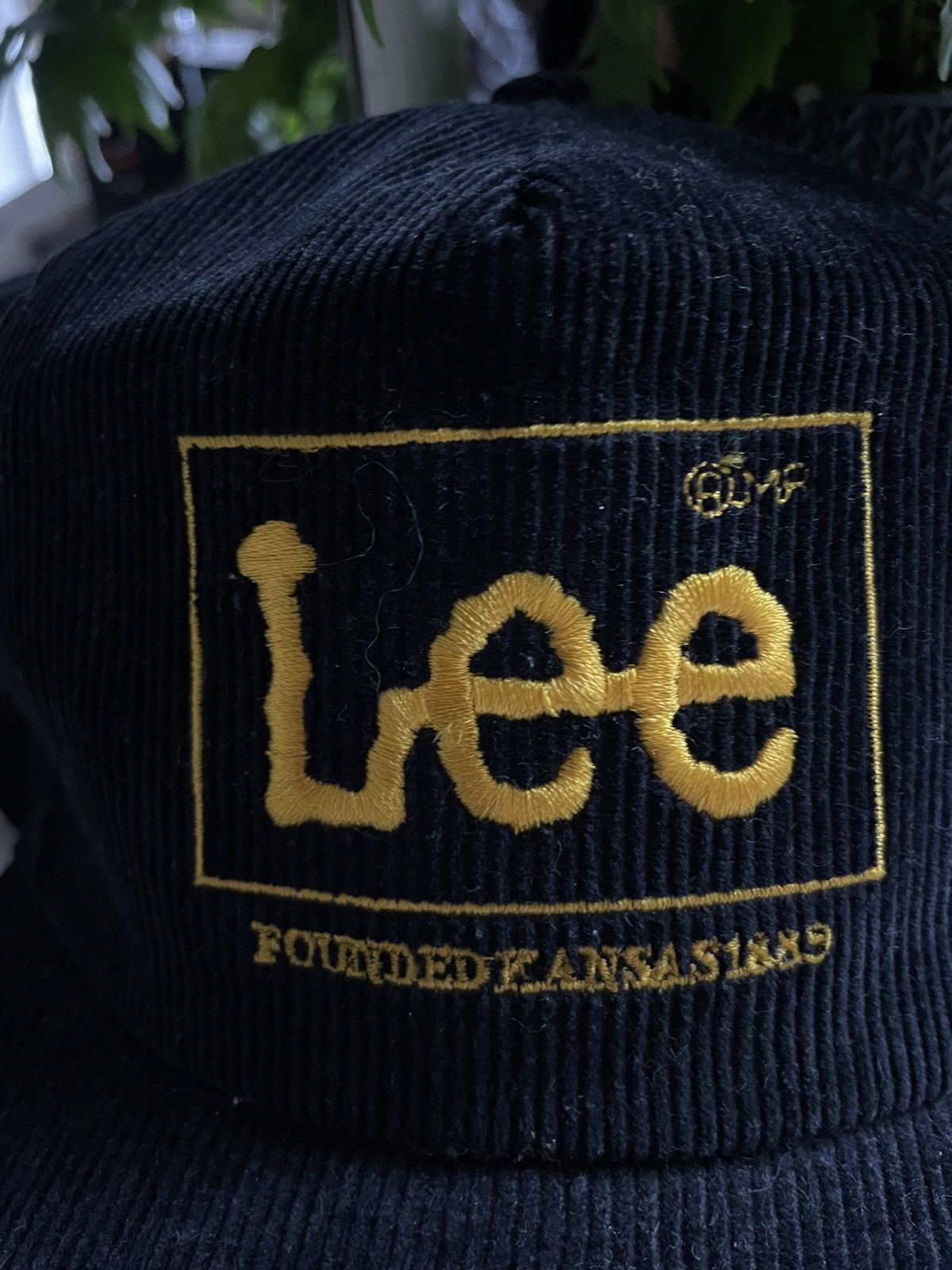 Lee × Vintage Lee Velvet Vintage 90’s Hat Cap Founded Kansas Rare Size ONE SIZE - 2 Thumbnail
