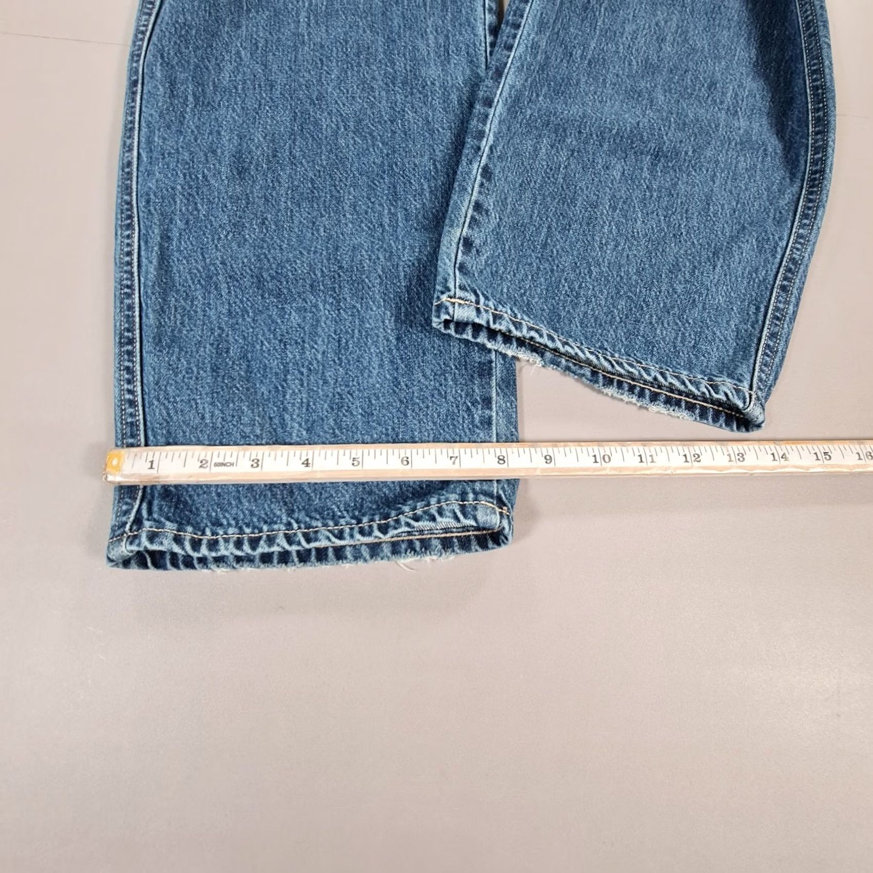 Vintage VINTAGE True NYC Womens Jeans Blue W25 L31 High Rise Relaxed Fit Denim Size 42" / US 20 - 7 Thumbnail