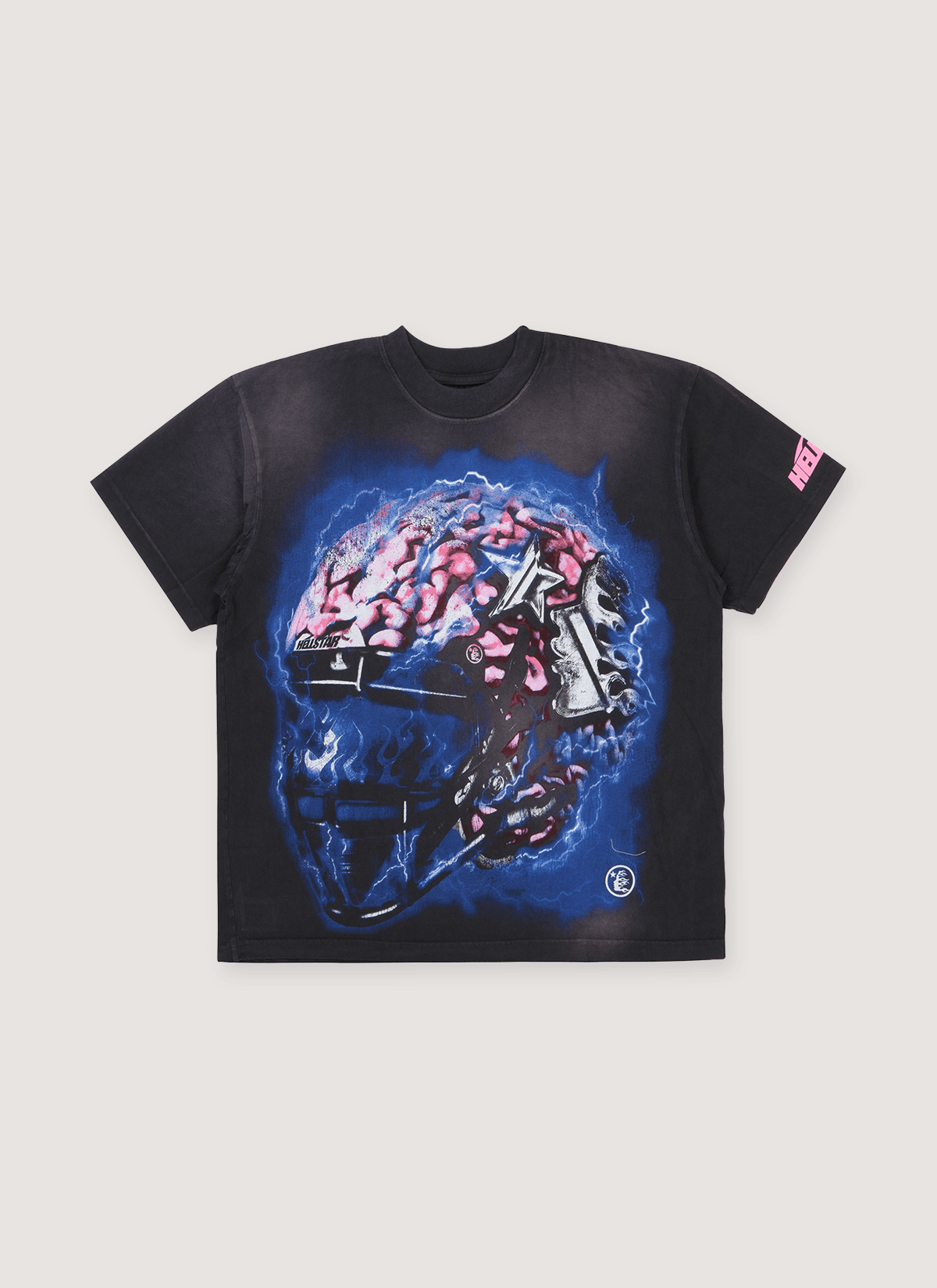 HELLSTAR Powered By The Star Tee Vintage Black Size US M / EU 48-50 / 2 - 1 Thumbnail